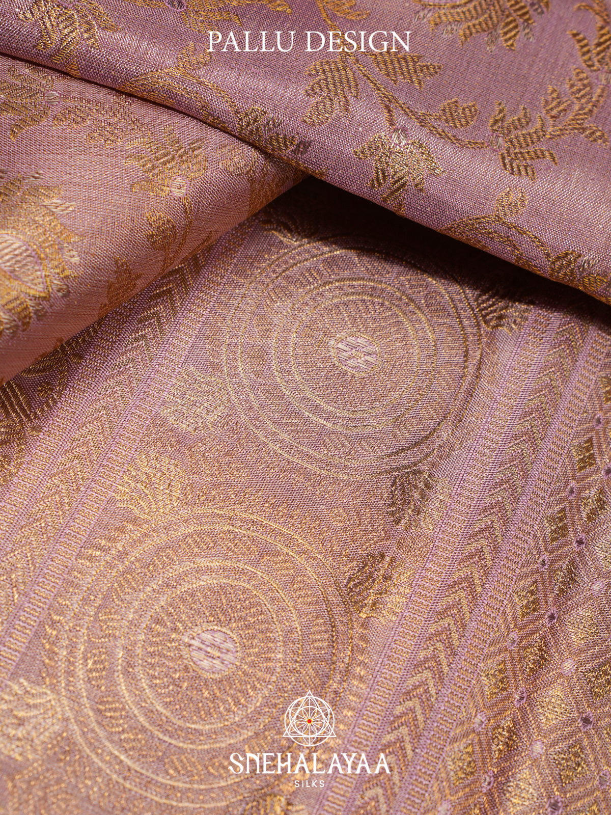 Rose Pink Kanjivaram Silk Saree