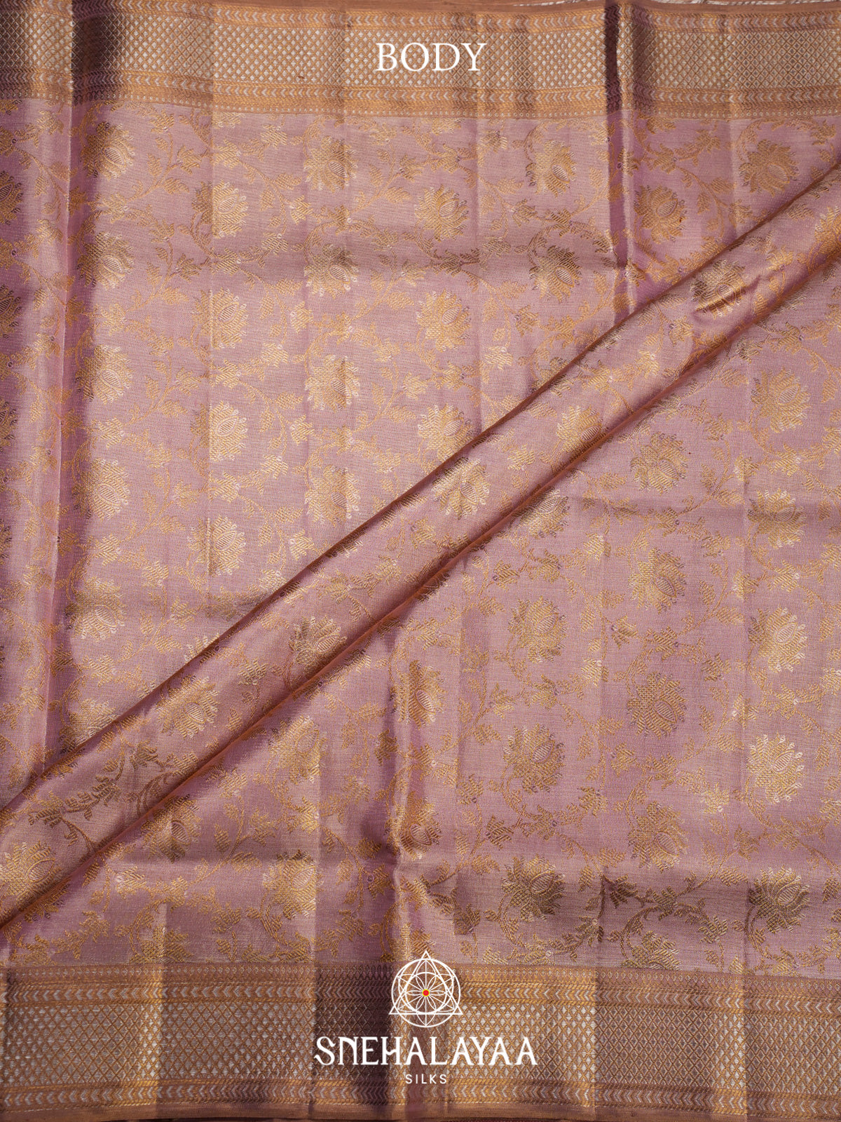 Rose Pink Kanjivaram Silk Saree