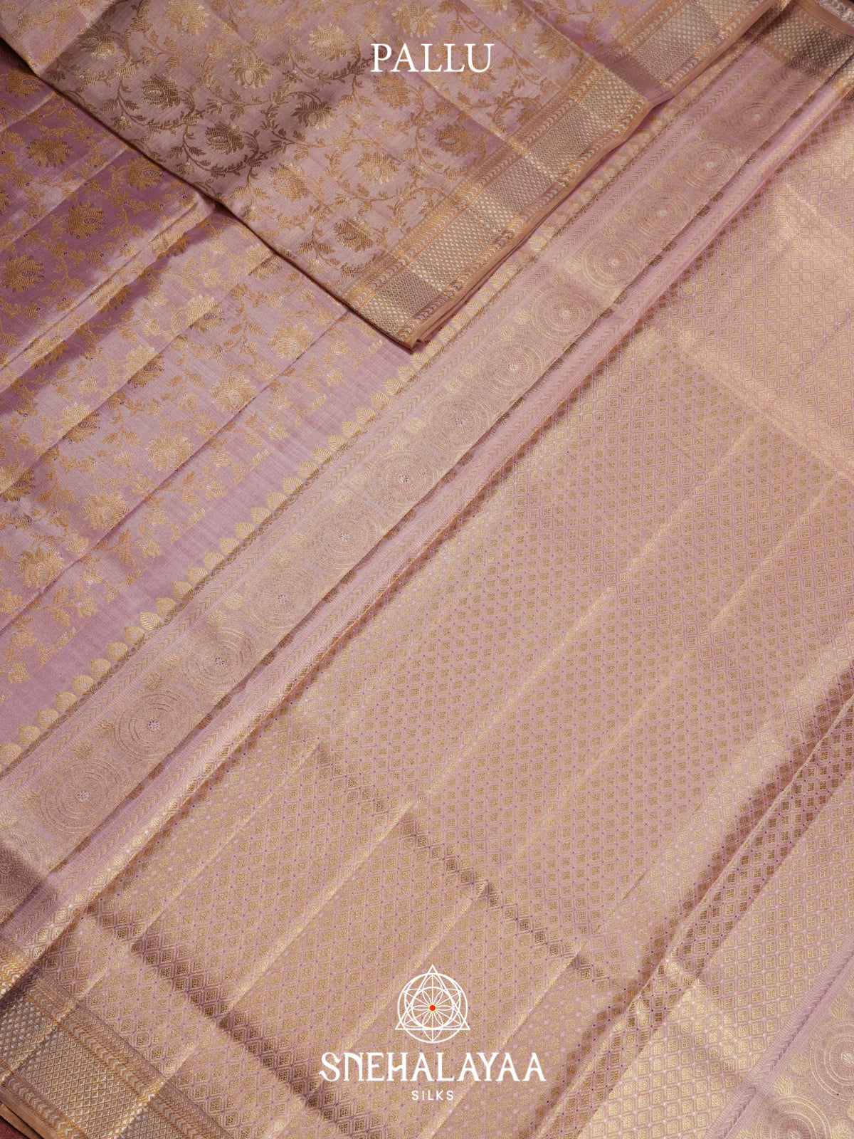 Rose Pink Kanjivaram Silk Saree