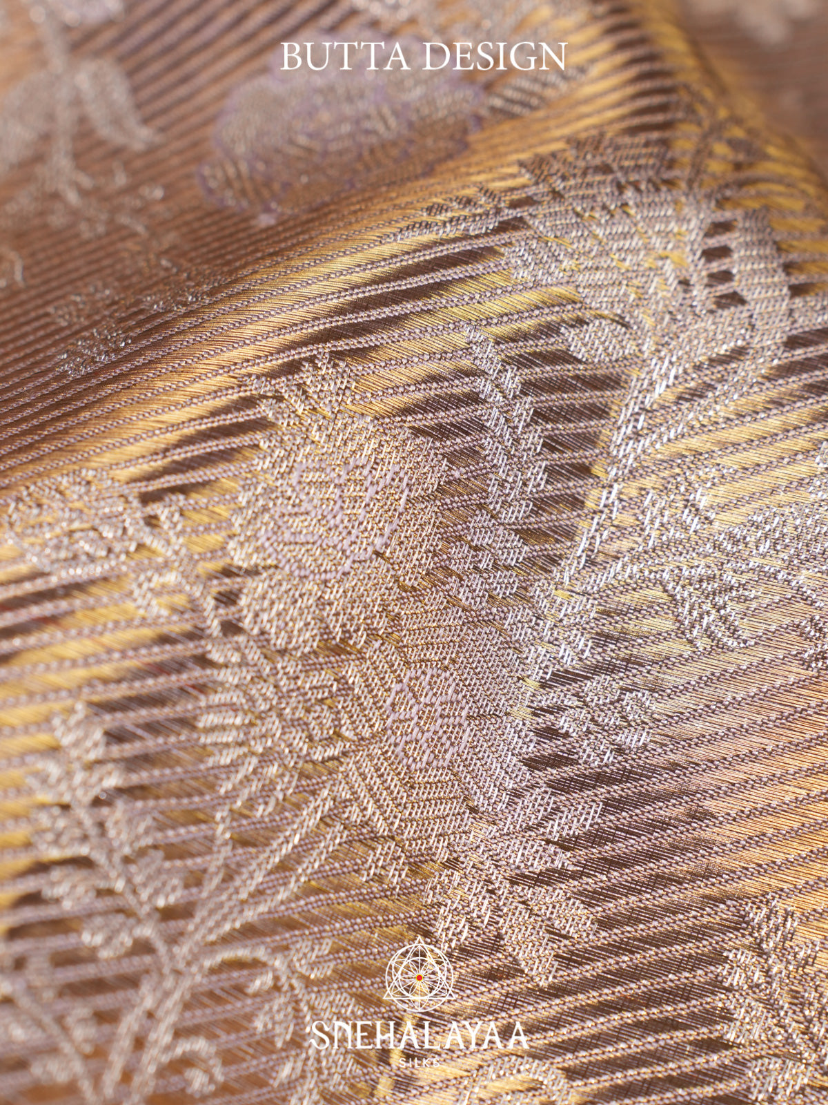 Beige Gold Kanjivaram Silk Saree