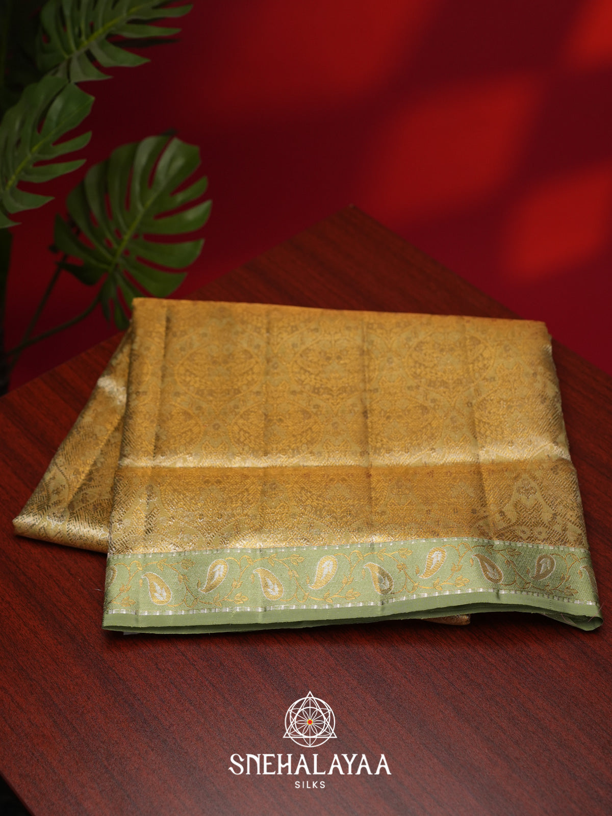 Pale Green Kanjivaram Silk Saree