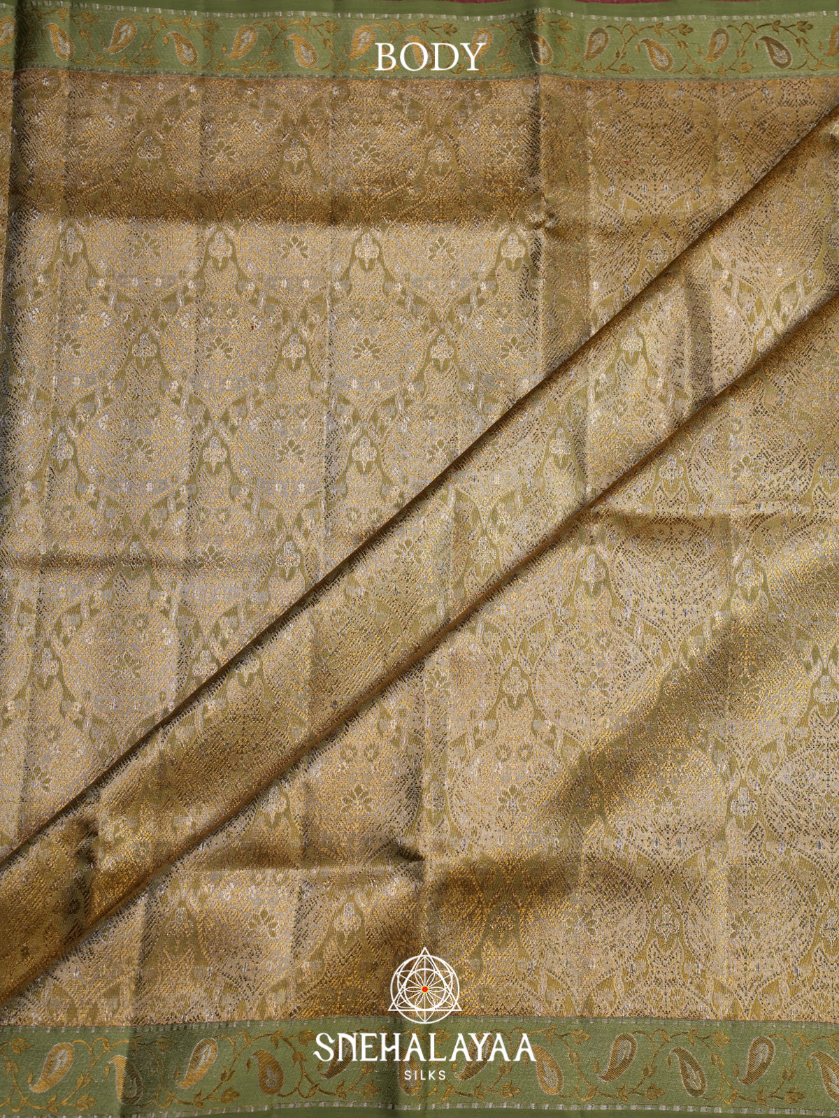 Pale Green Kanjivaram Silk Saree