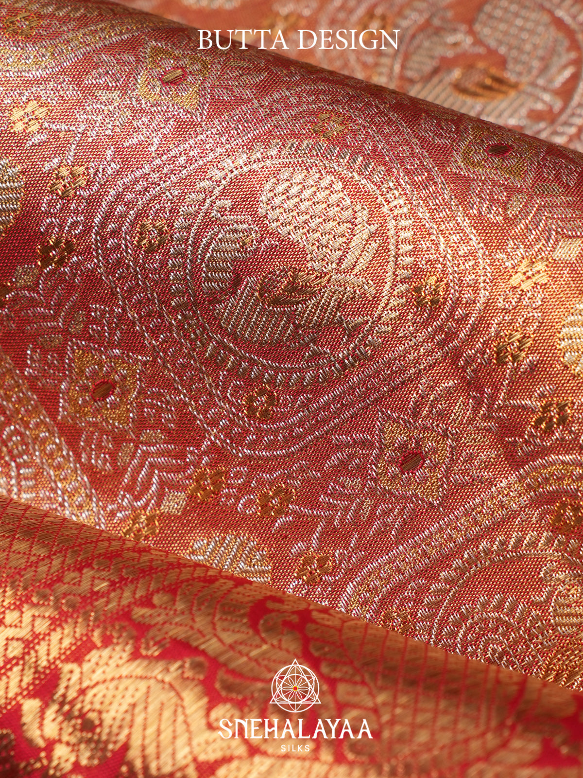Peach Kanjivaram Silk Saree
