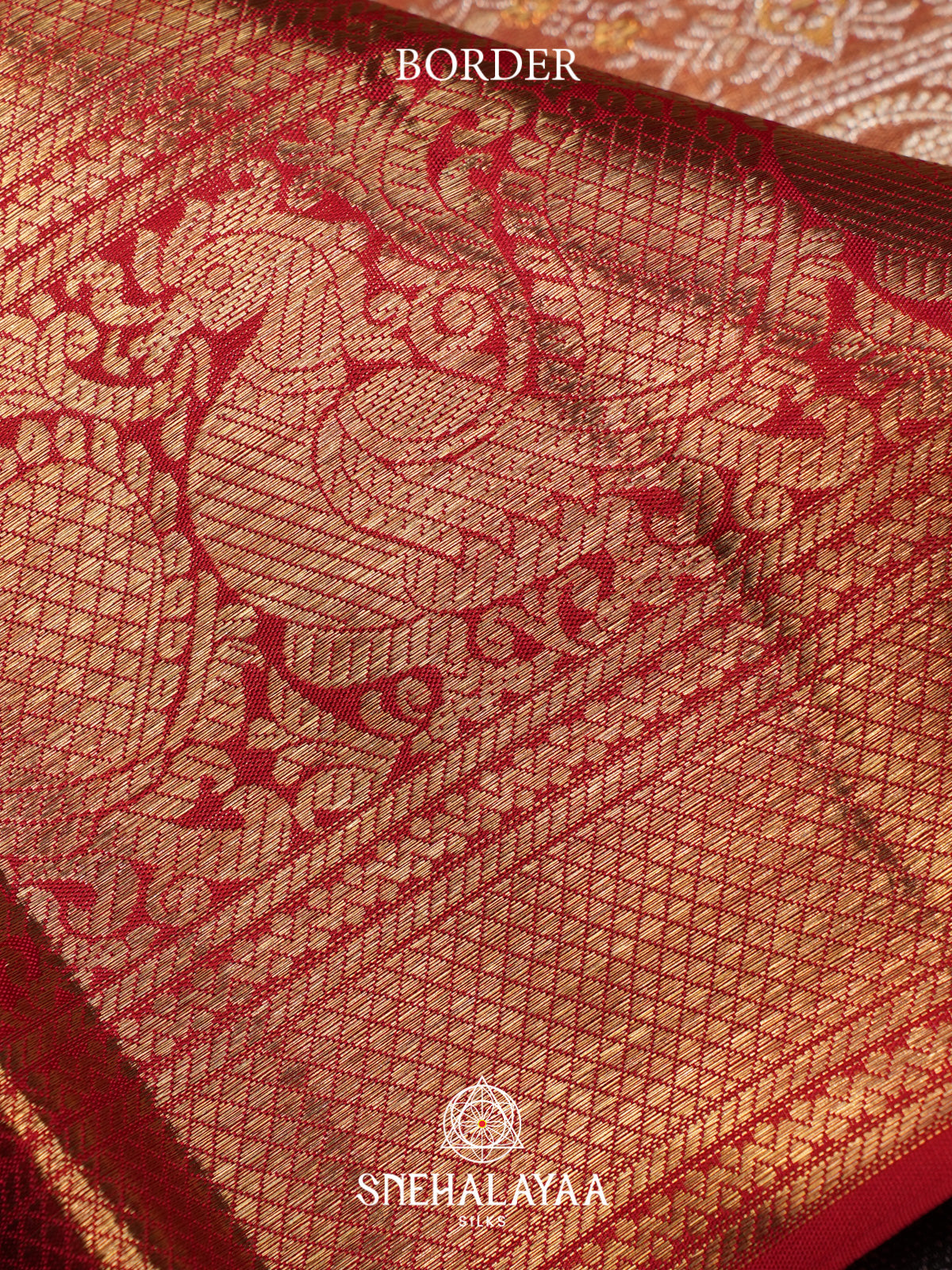 Peach Kanjivaram Silk Saree