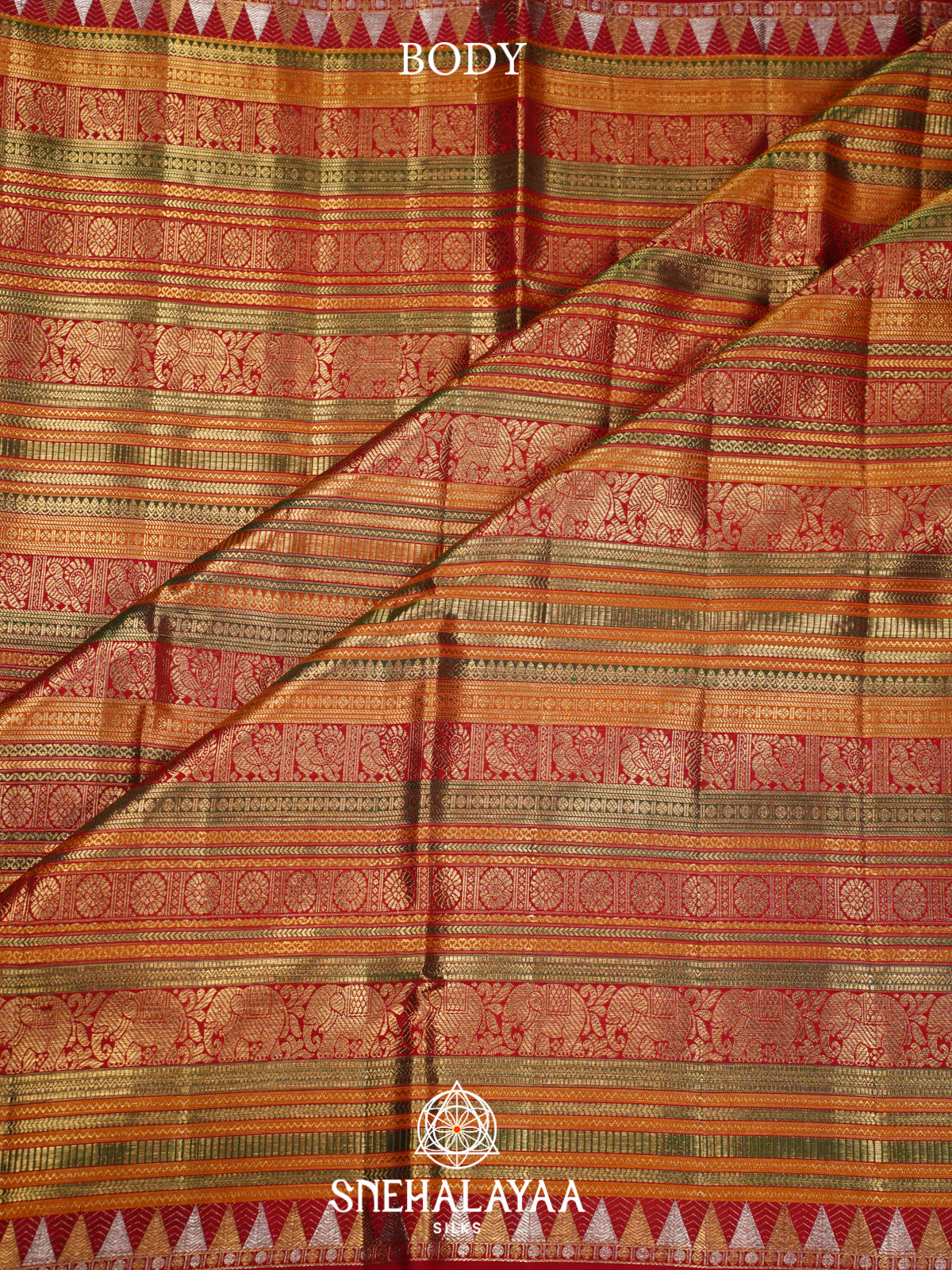 Multicolour Kanjivaram Silk Saree