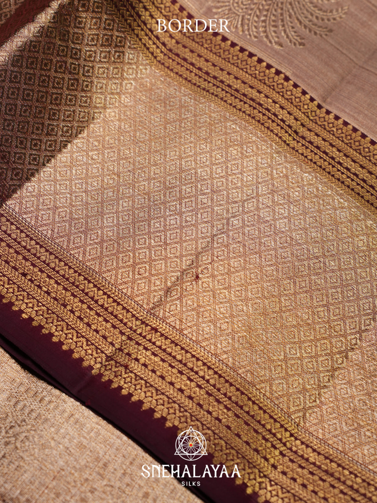 Brown Kanjivaram Silk Saree