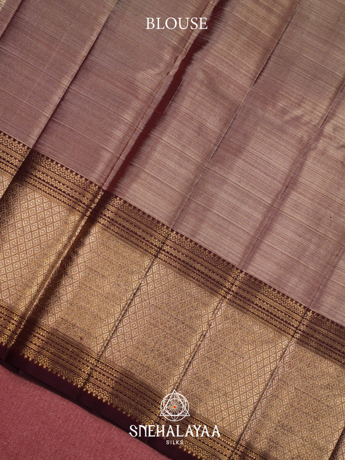 Brown Kanjivaram Silk Saree