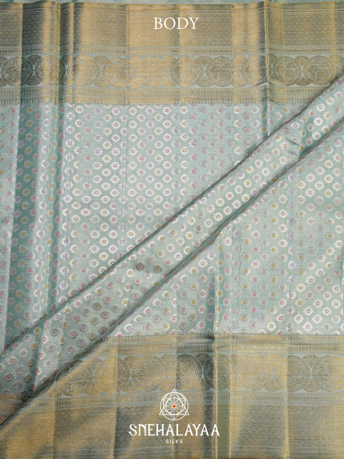 Mint Green Kanjivaram Silk Saree