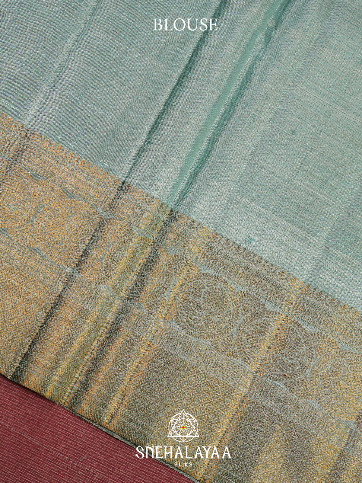 Mint Green Kanjivaram Silk Saree