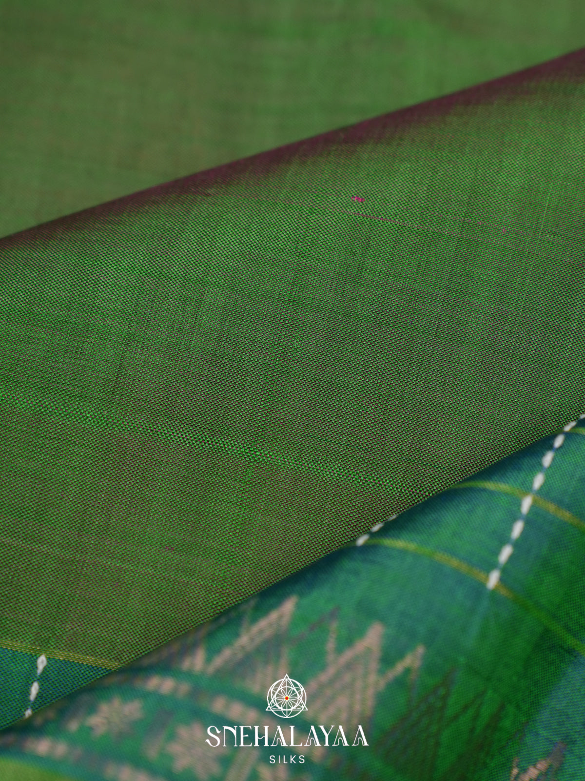 Green Behrampuri Silk Saree