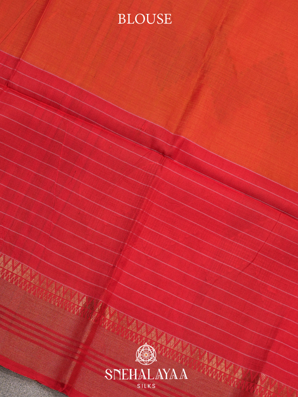Golden Yellow Behrampuri Silk Saree