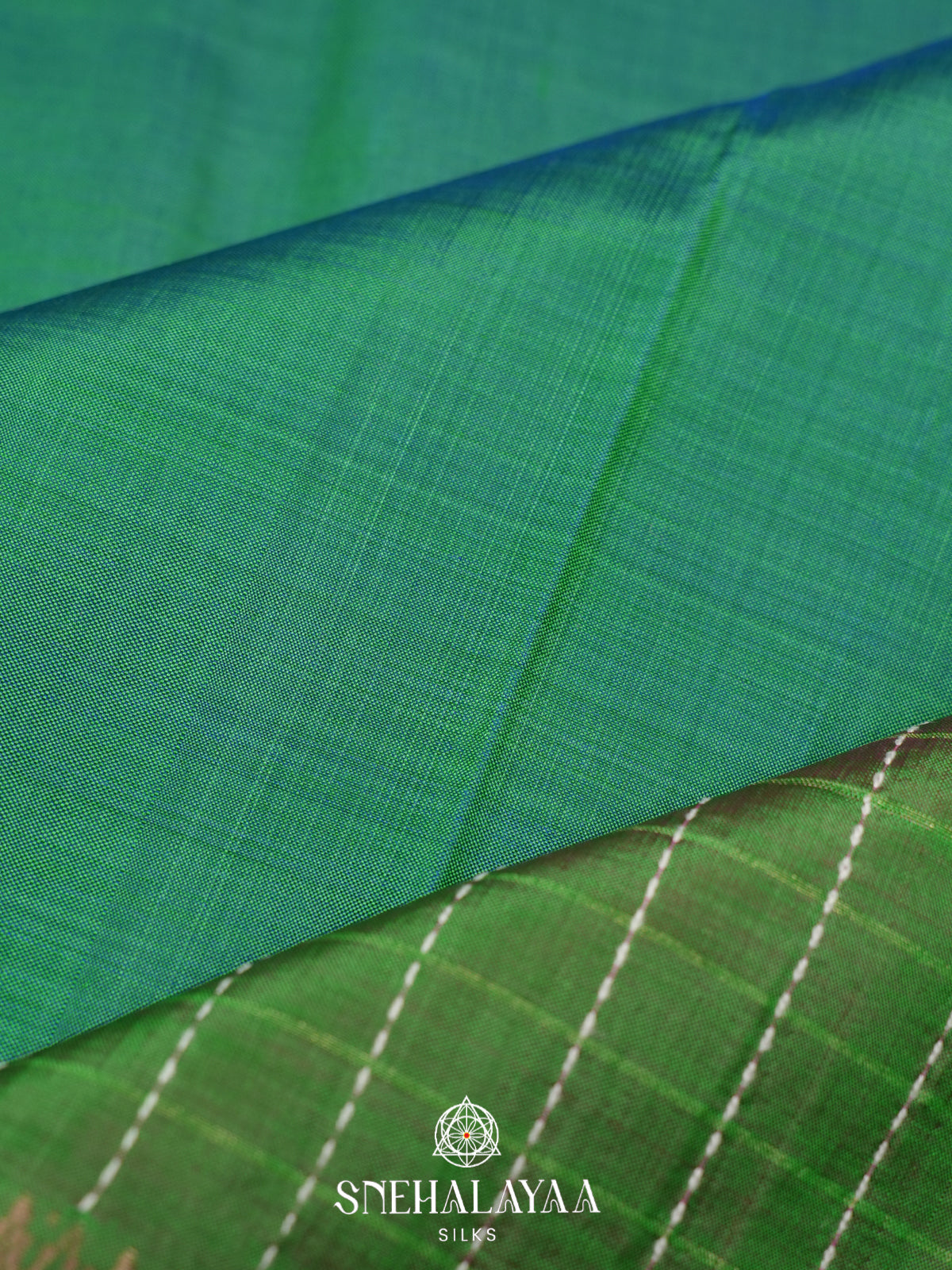 Green Behrampuri Silk Saree