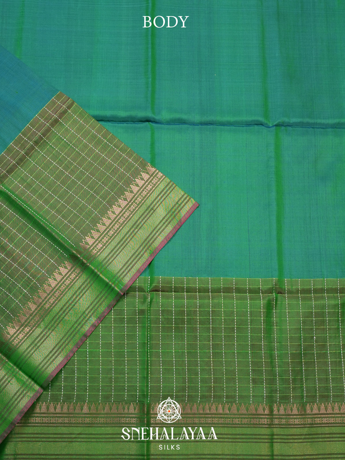 Green Behrampuri Silk Saree