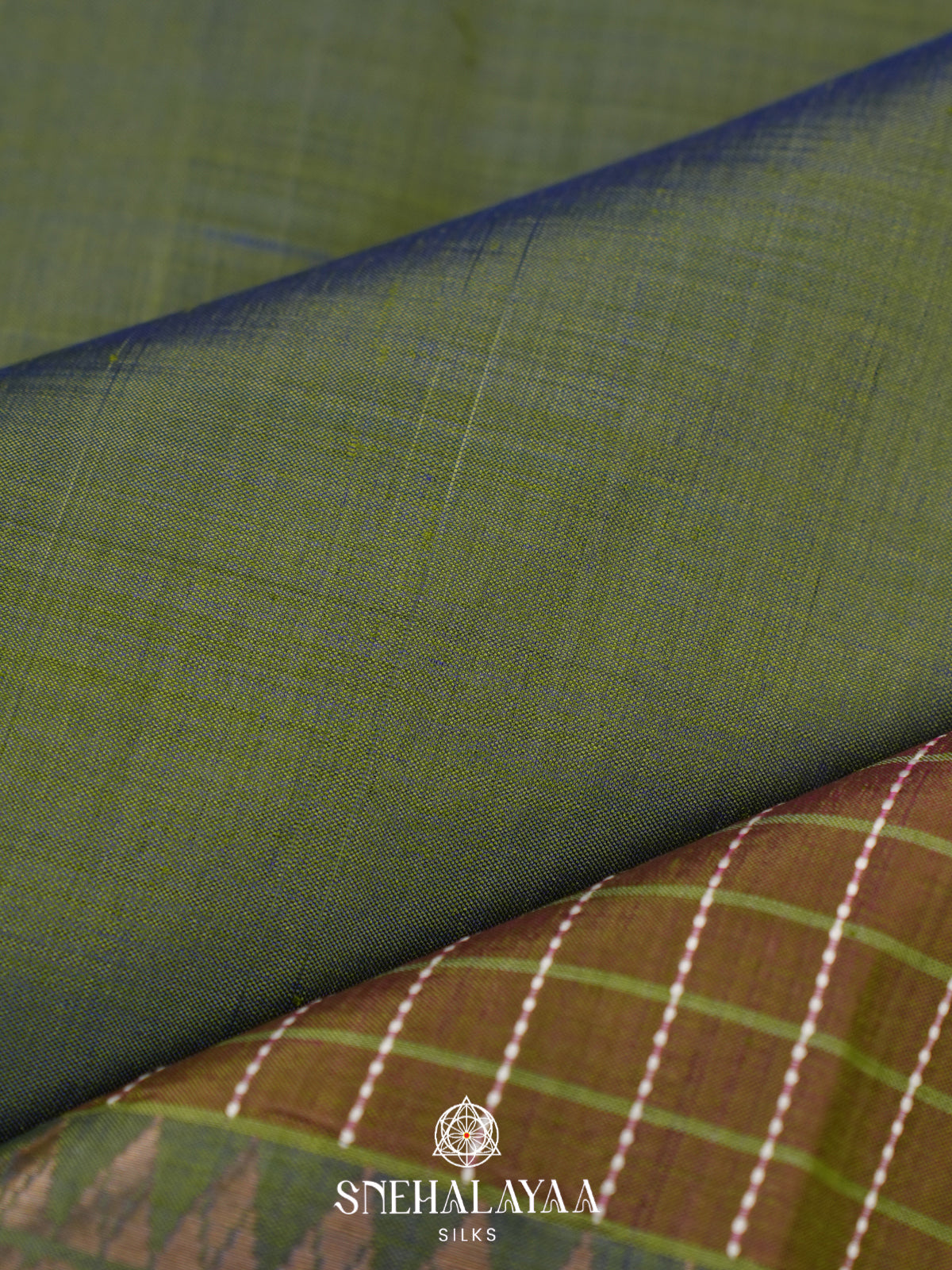 Green Behrampuri Silk Saree