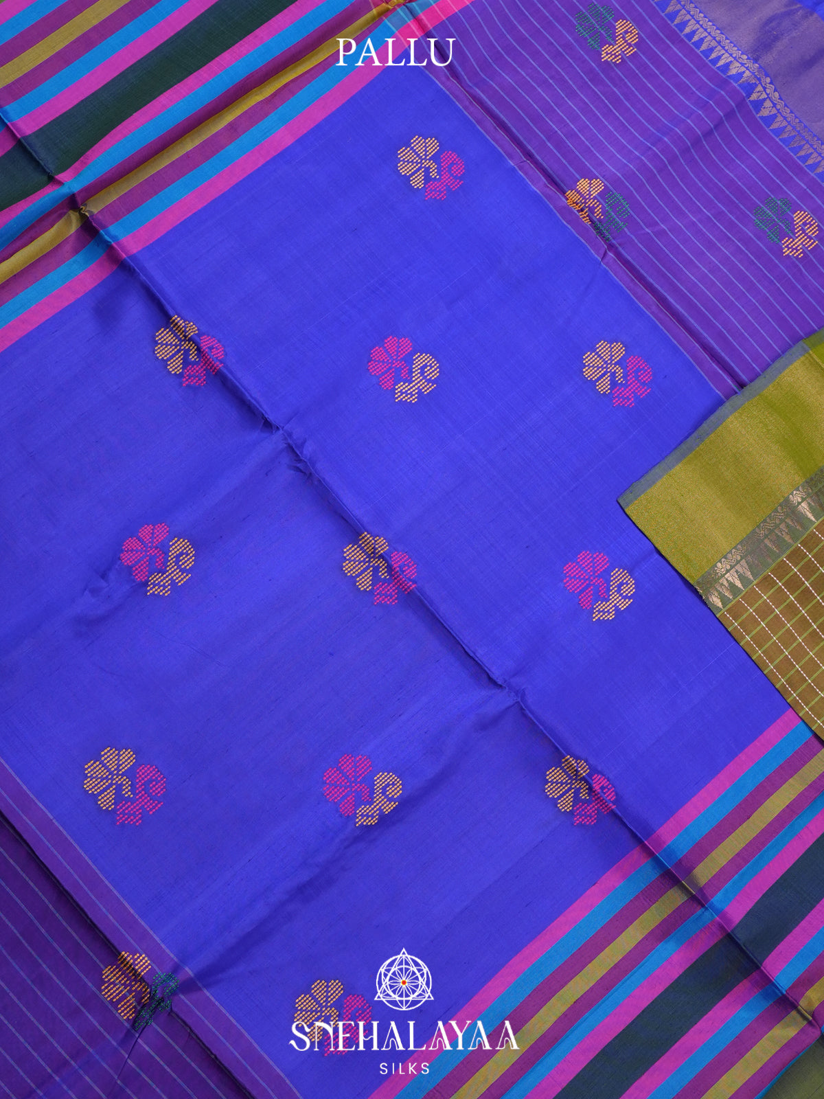 Green Behrampuri Silk Saree