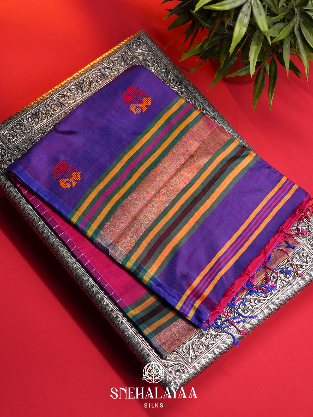 Pink Behrampuri Silk Saree
