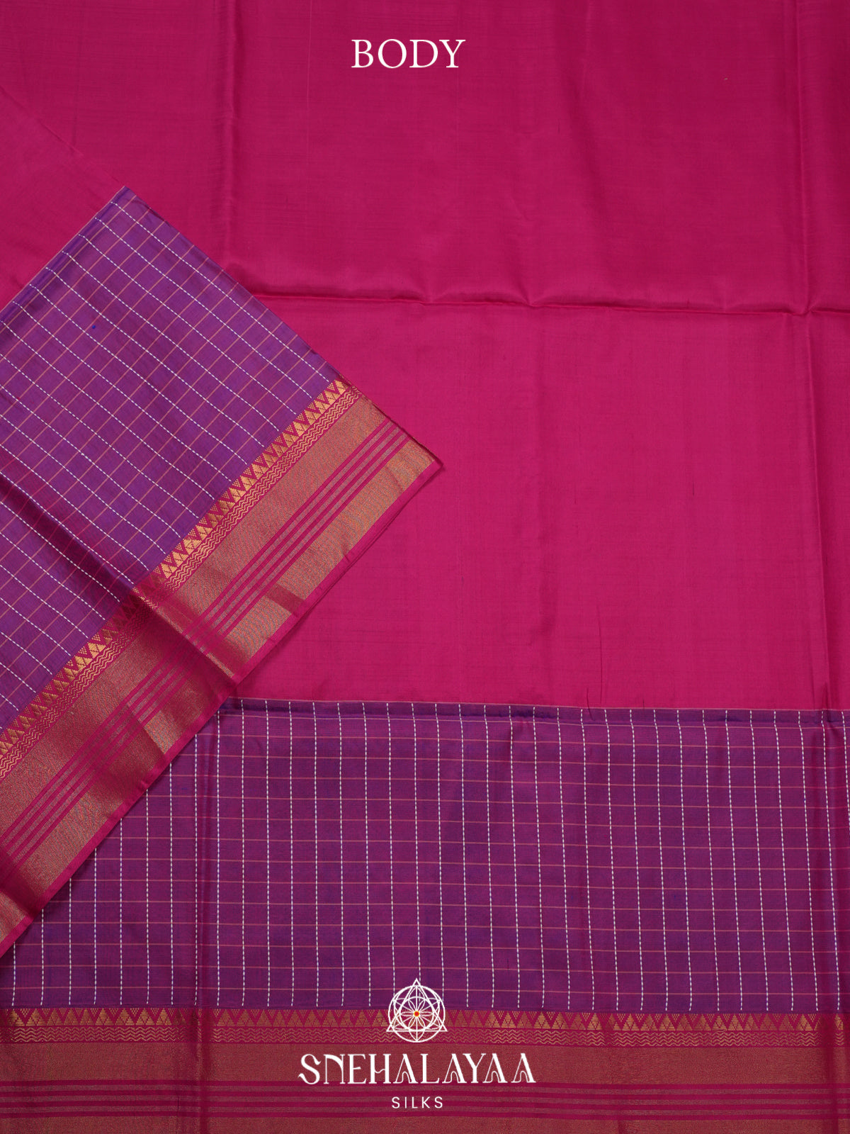 Pink Behrampuri Silk Saree