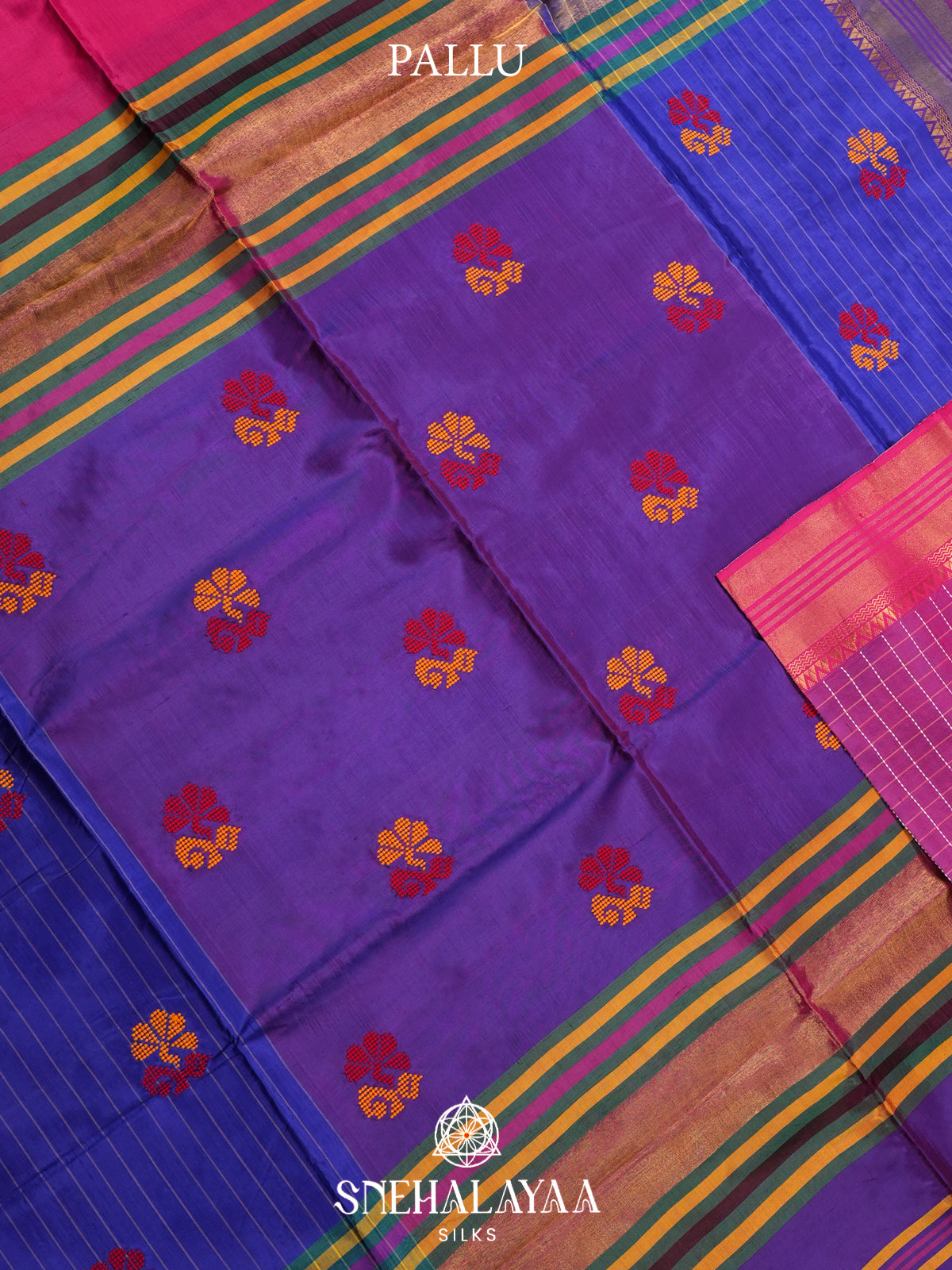 Pink Behrampuri Silk Saree