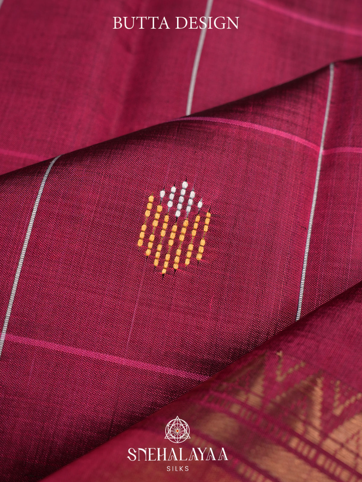 Maroon Behrampuri Silk Saree