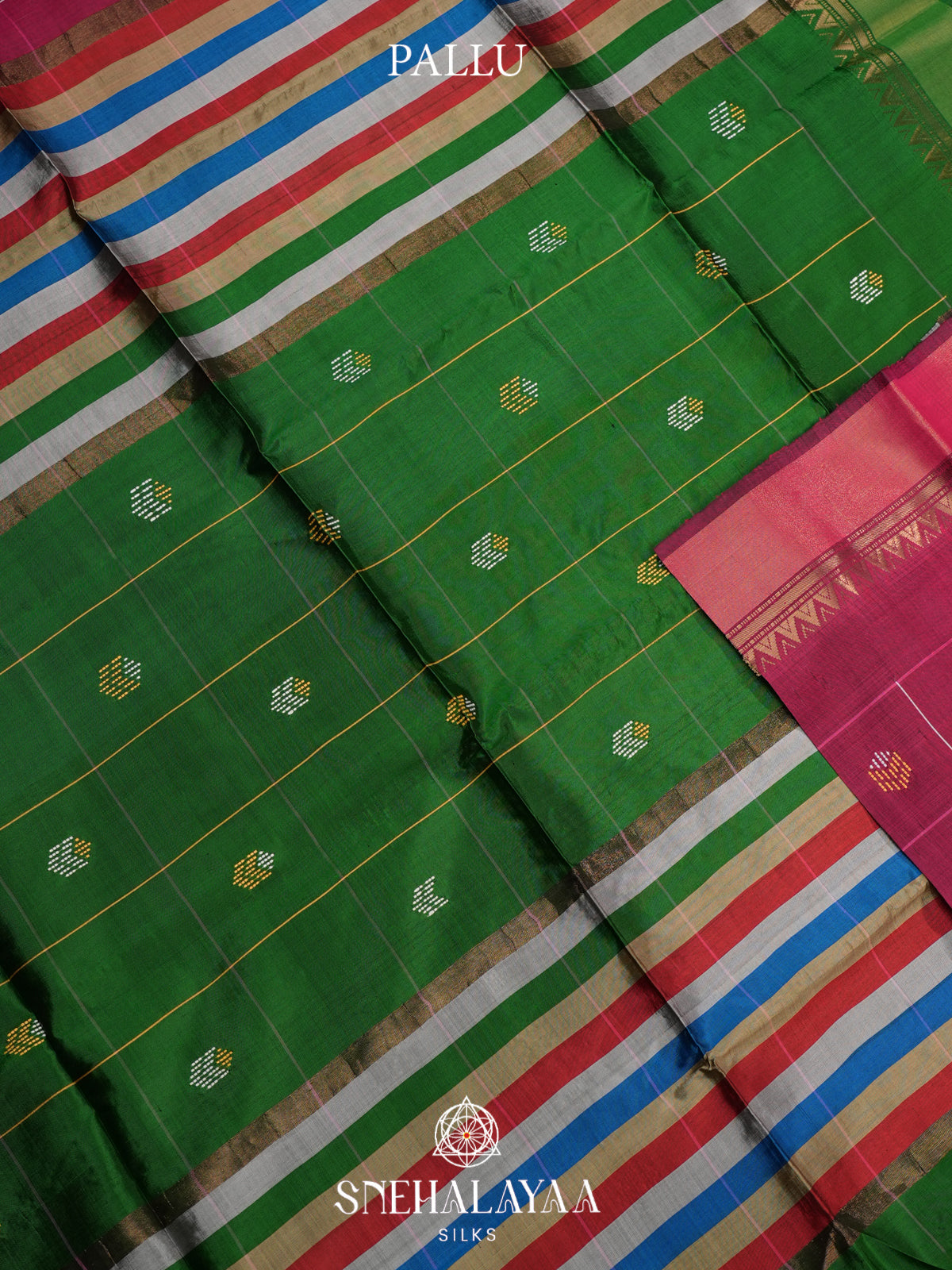 Maroon Behrampuri Silk Saree