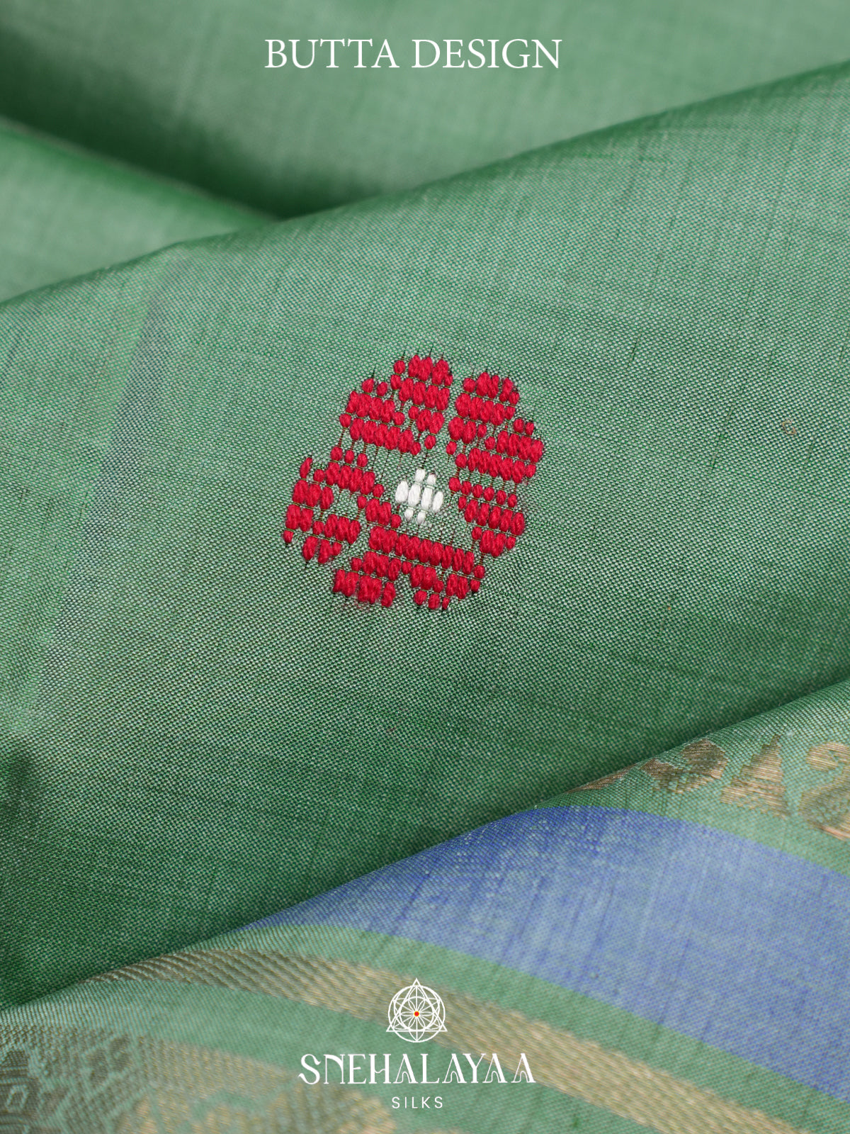 Pale Green Behrampuri Silk Saree