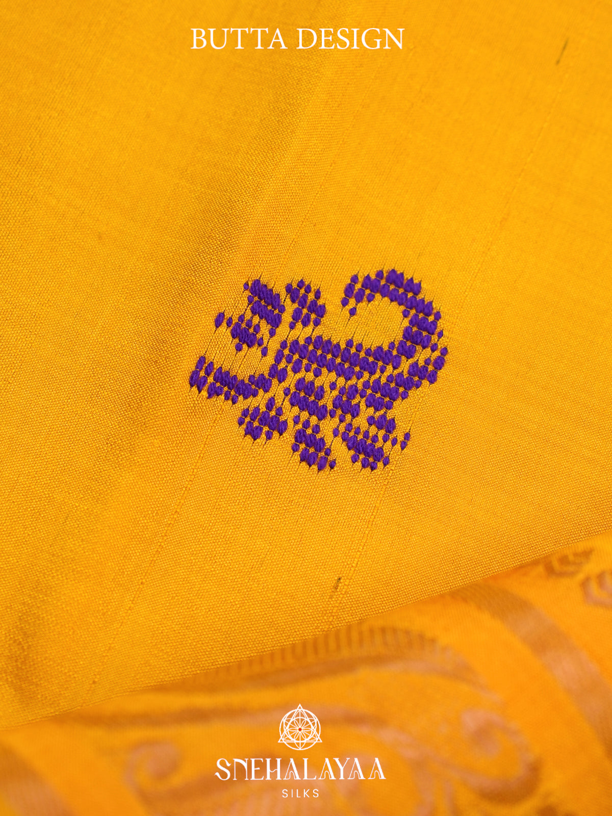 Mango Yellow Behrampuri Silk Saree