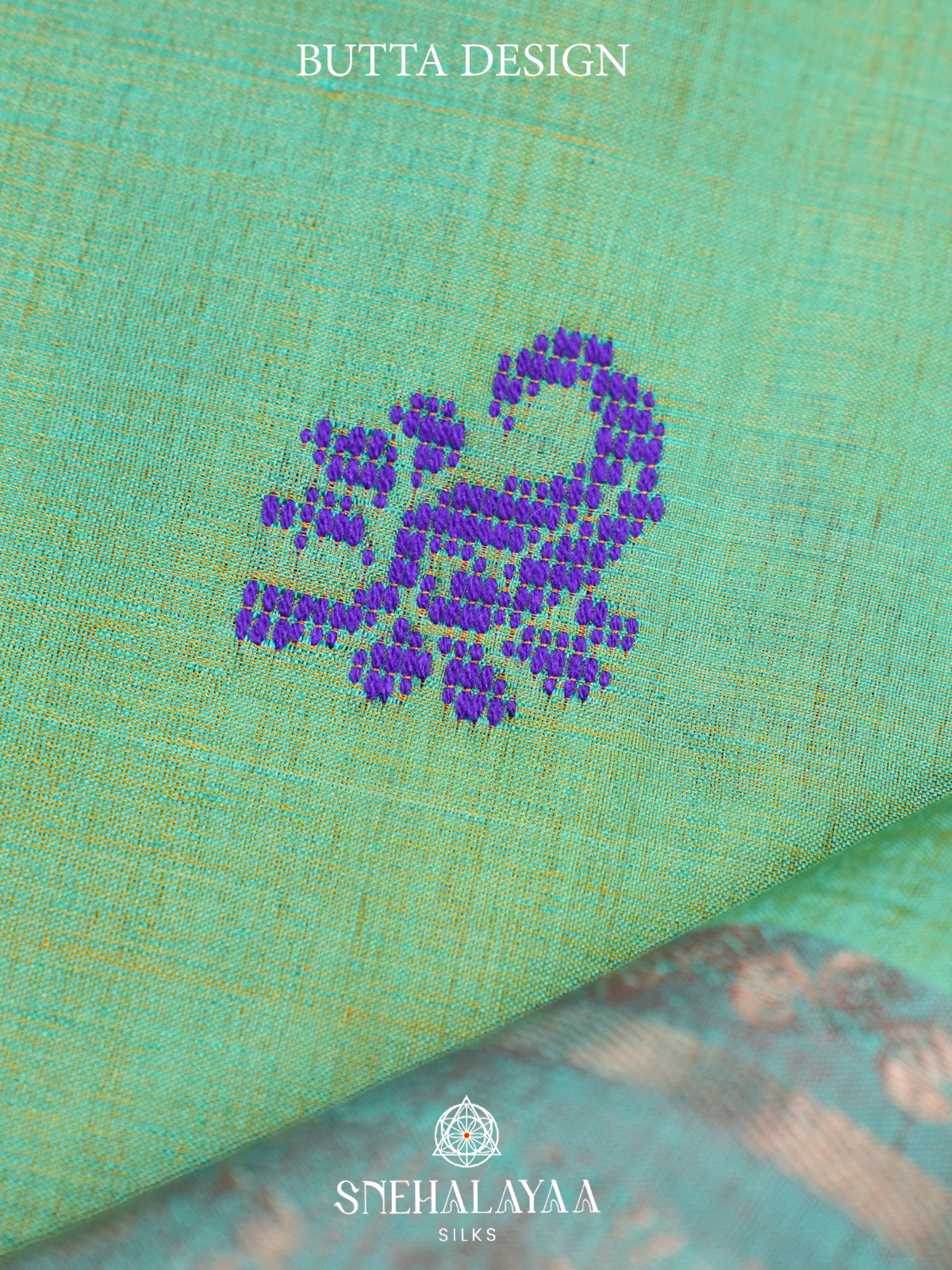 Mint Green Behrampuri Silk Saree