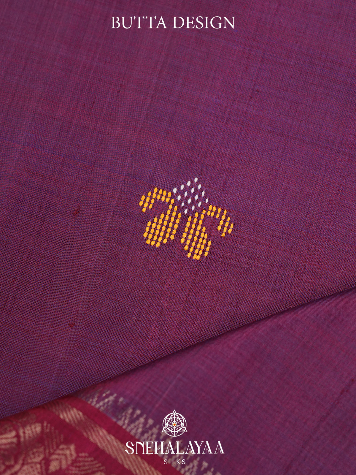 Wine Behrampuri Silk Saree