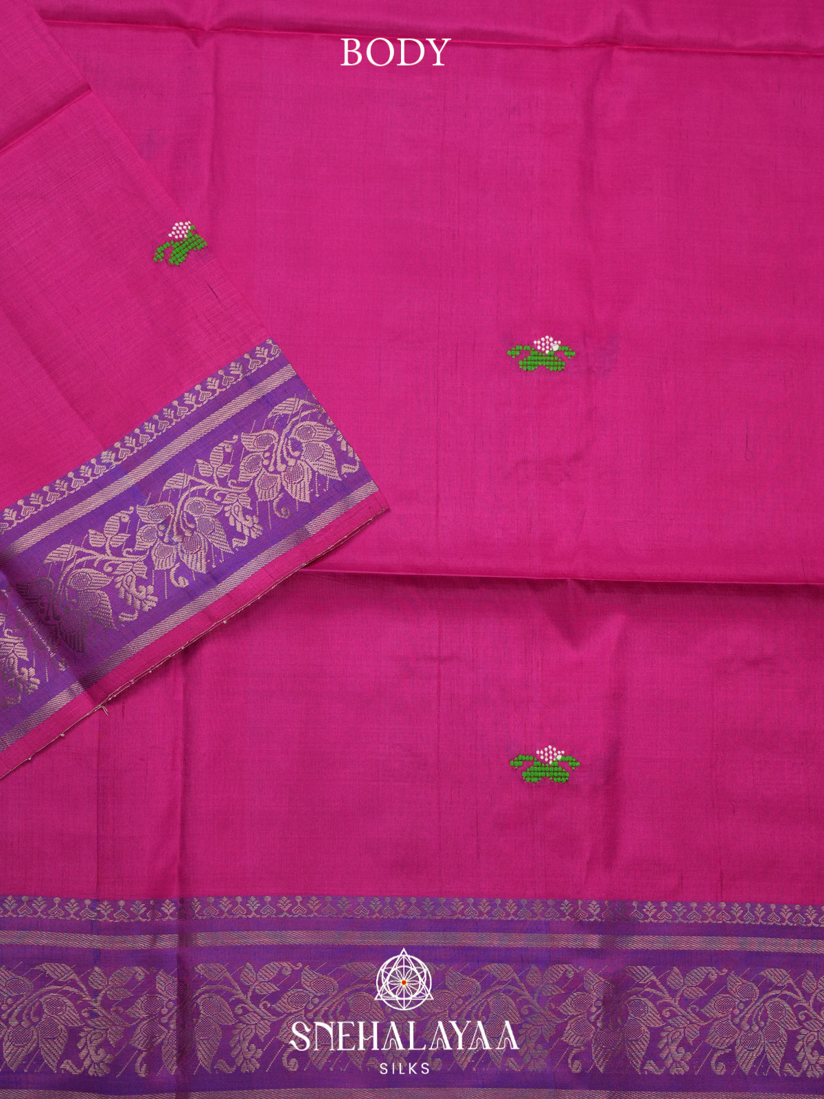 Pink Behrampuri Silk Saree
