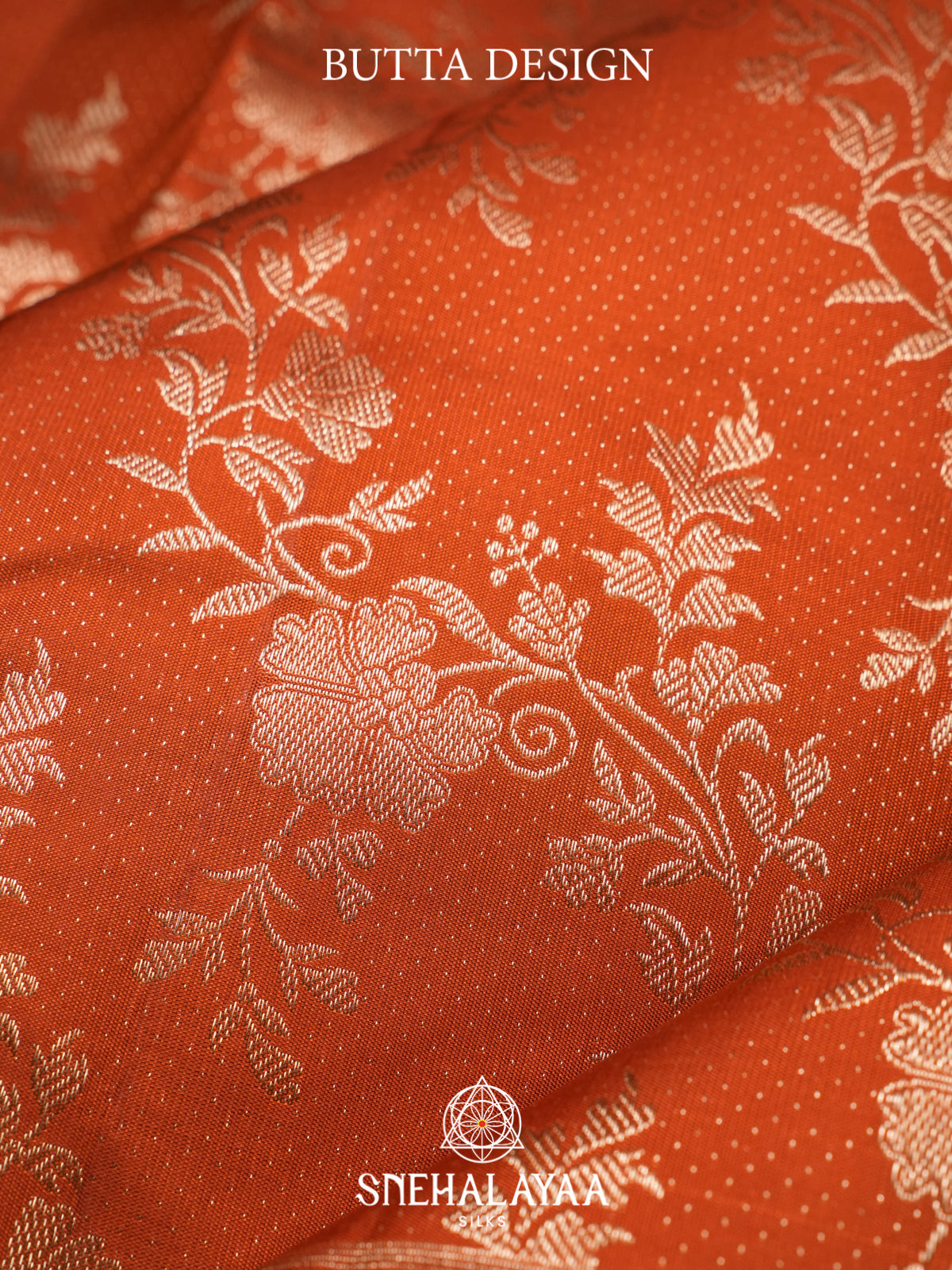 Orange Kanjivaram Silk Saree