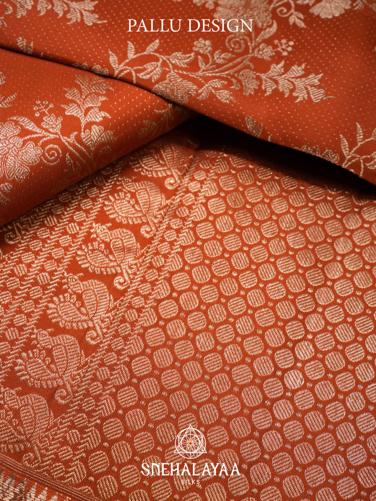 Orange Kanjivaram Silk Saree