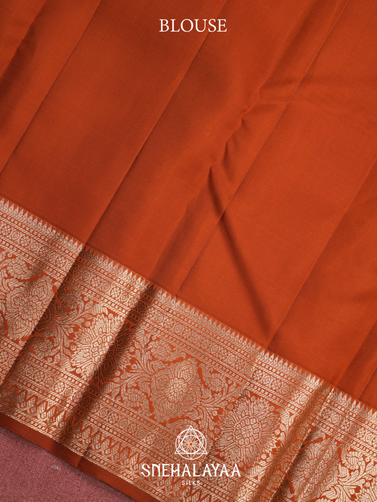 Orange Kanjivaram Silk Saree