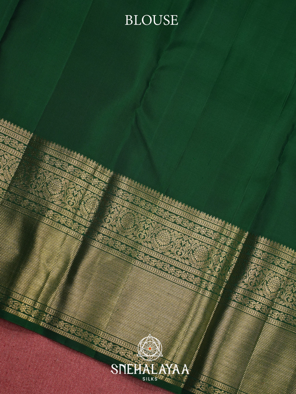 Rust Orange Kanjivaram Silk Saree