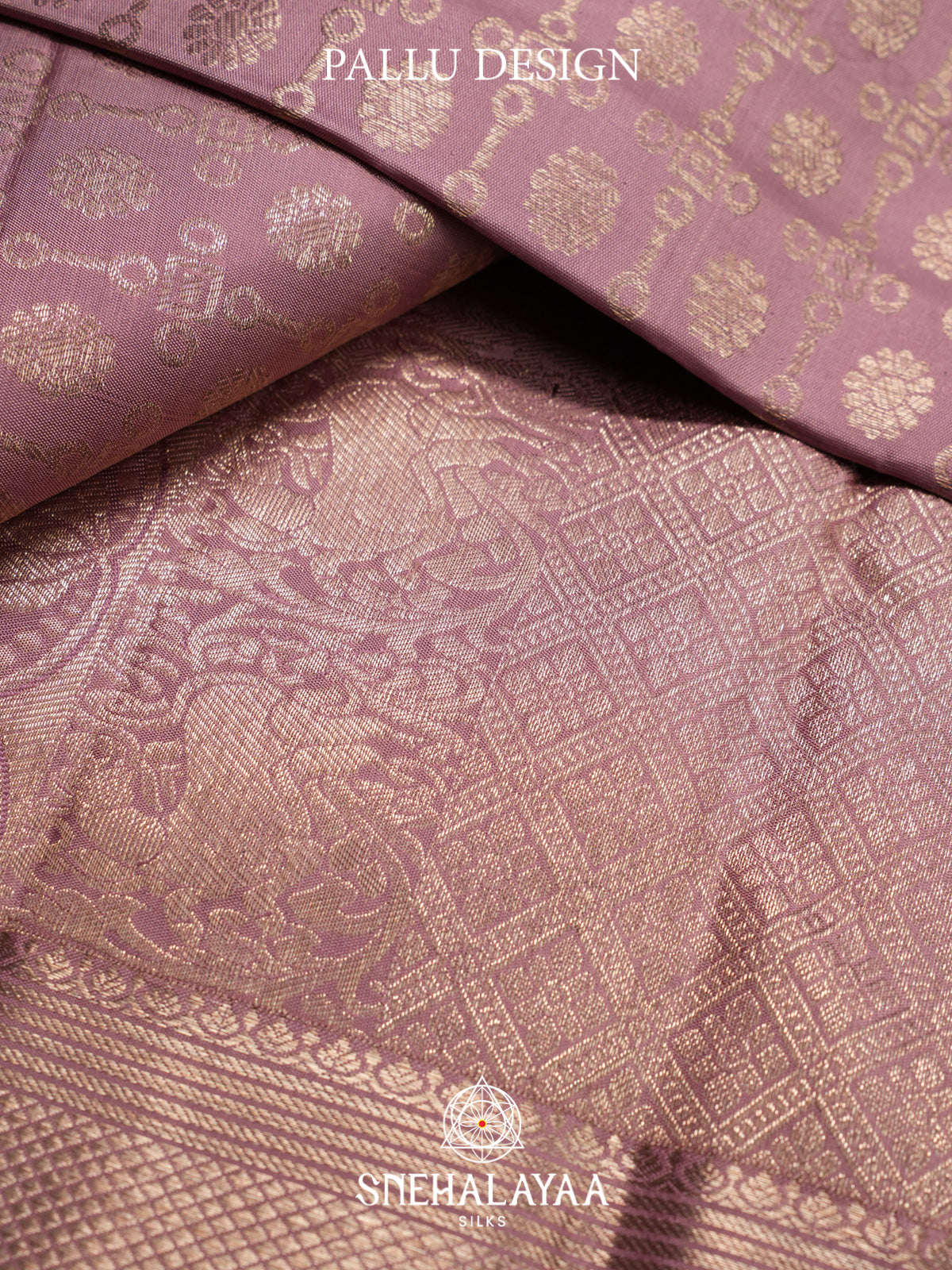 Mauve Purple Kanjivaram Silk Saree