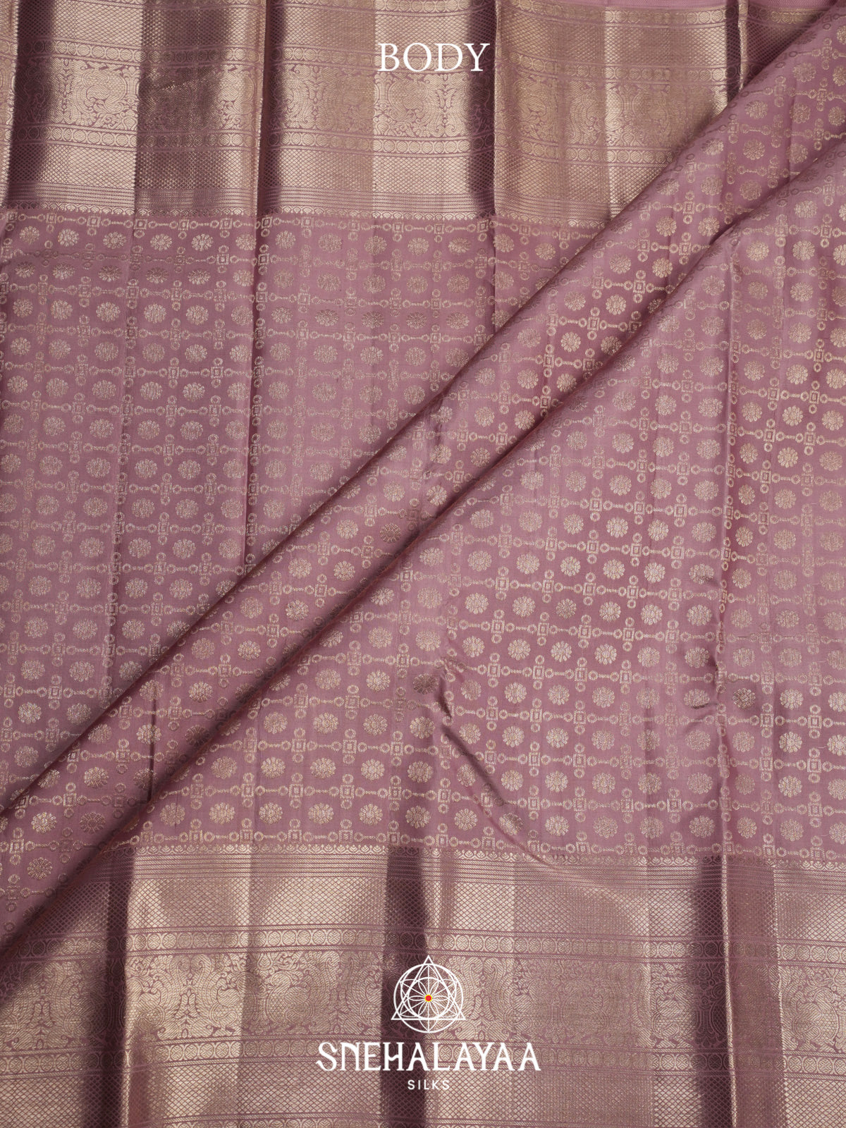 Mauve Purple Kanjivaram Silk Saree