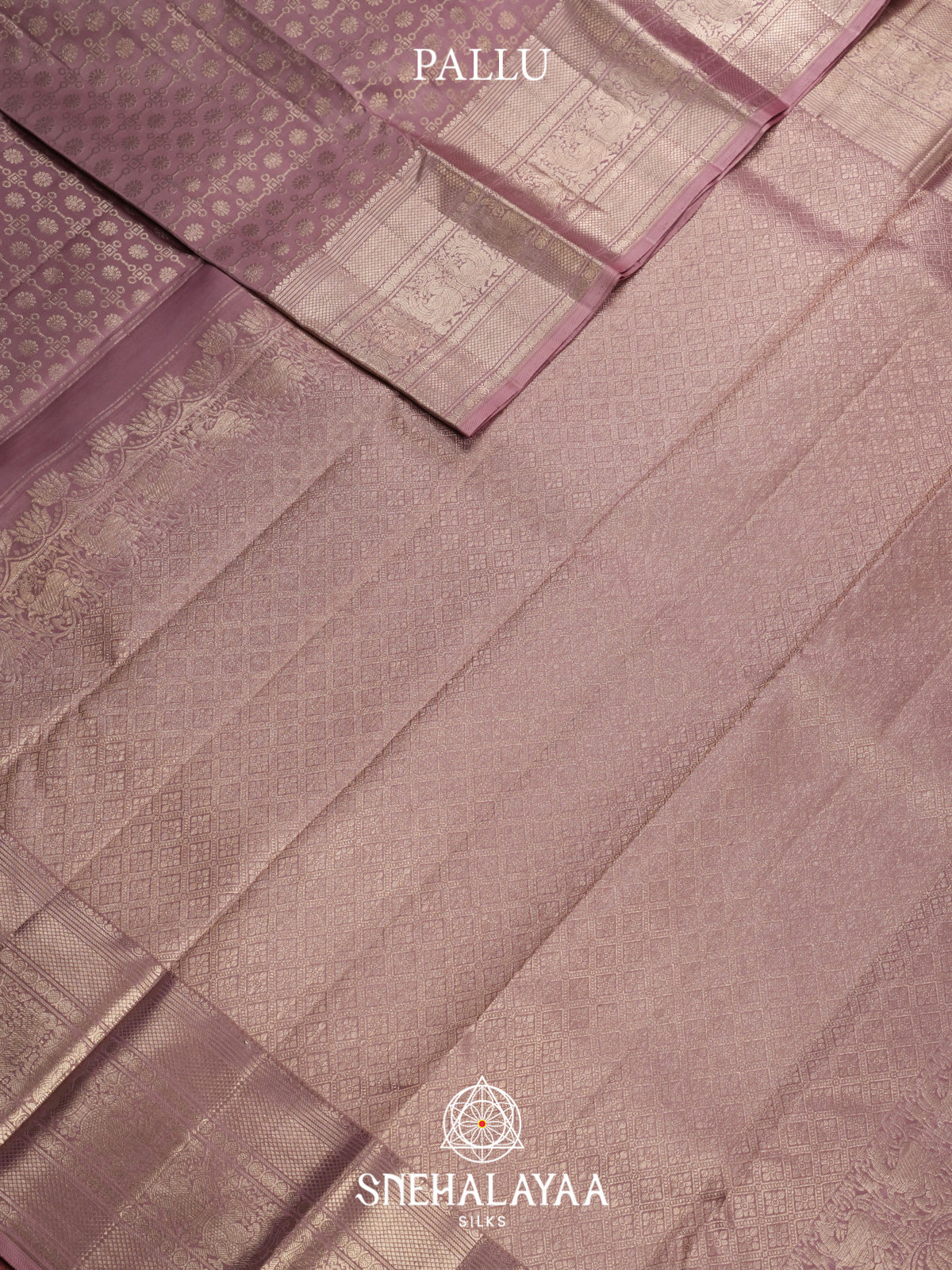 Mauve Purple Kanjivaram Silk Saree