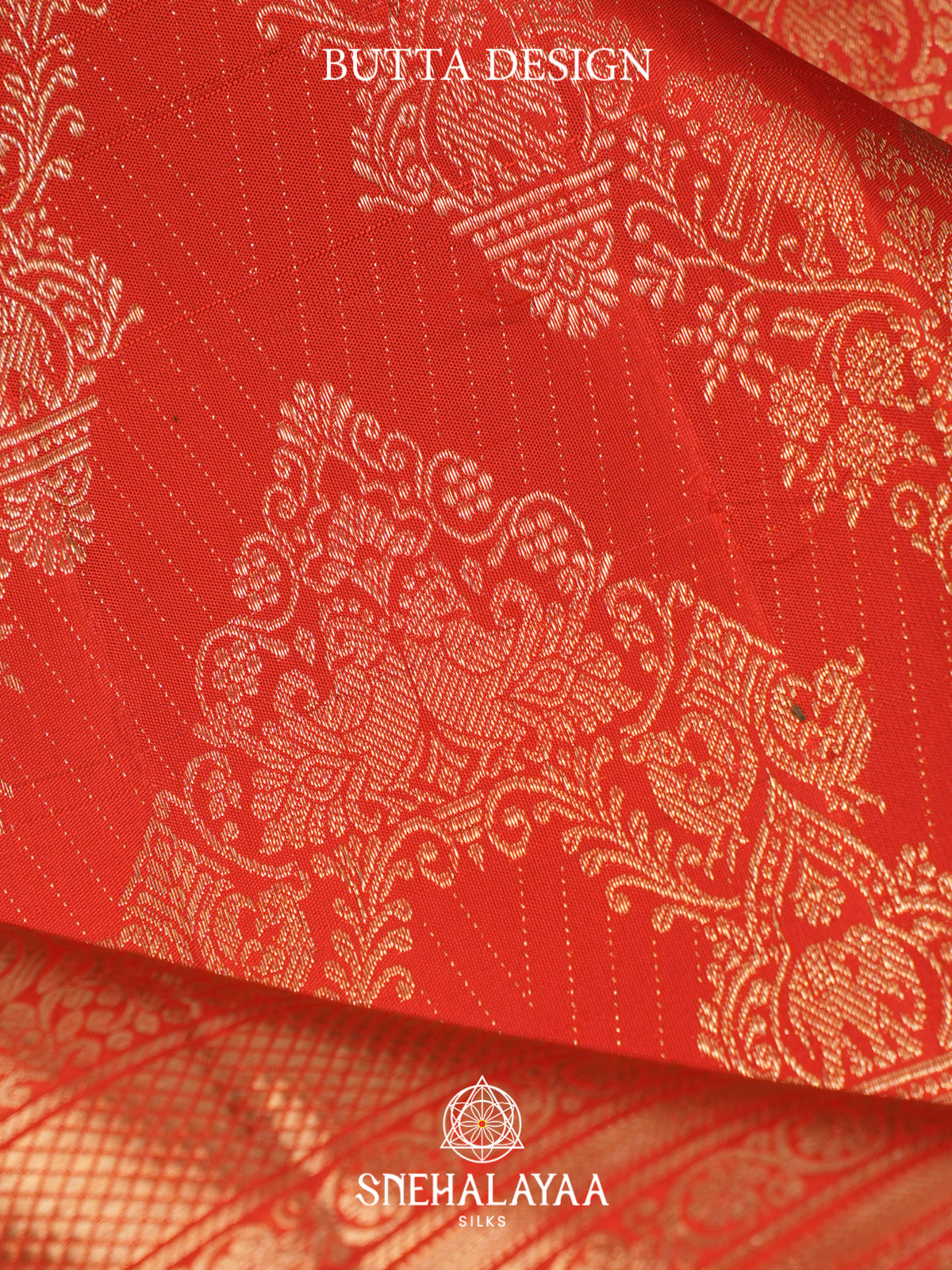 Orange Kanjivaram Silk Saree
