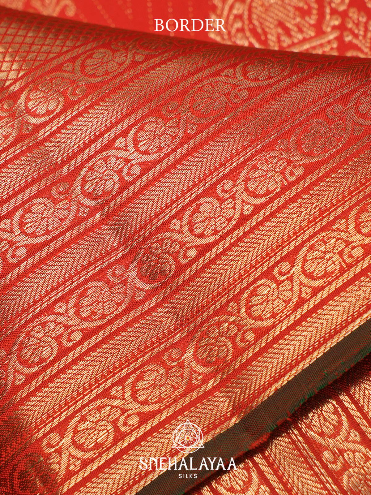 Orange Kanjivaram Silk Saree