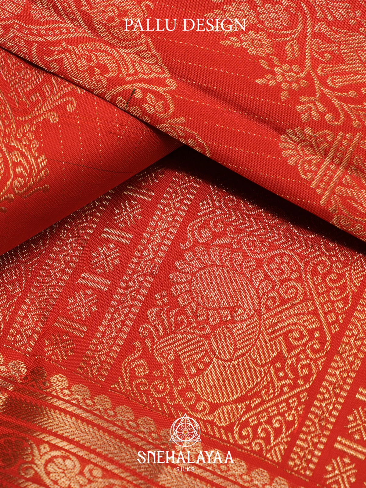 Orange Kanjivaram Silk Saree