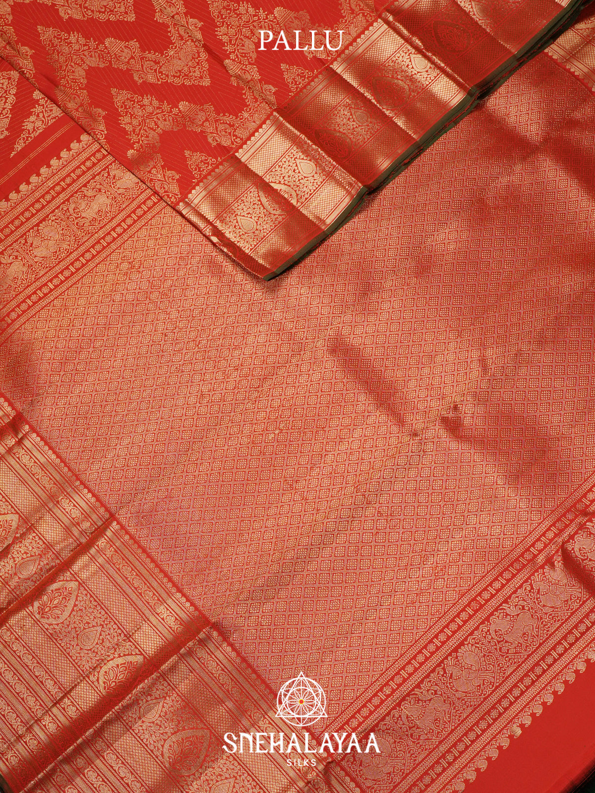 Orange Kanjivaram Silk Saree