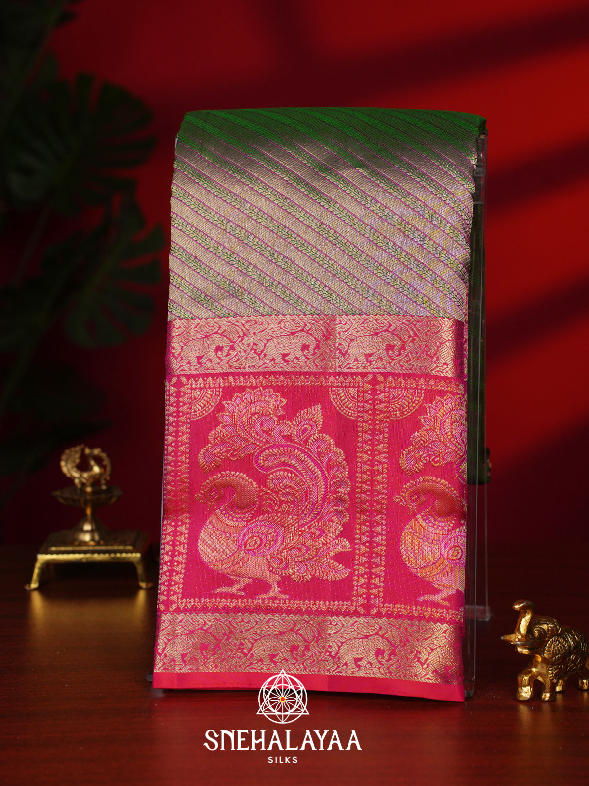 Gold Kanjivaram Silk Saree
