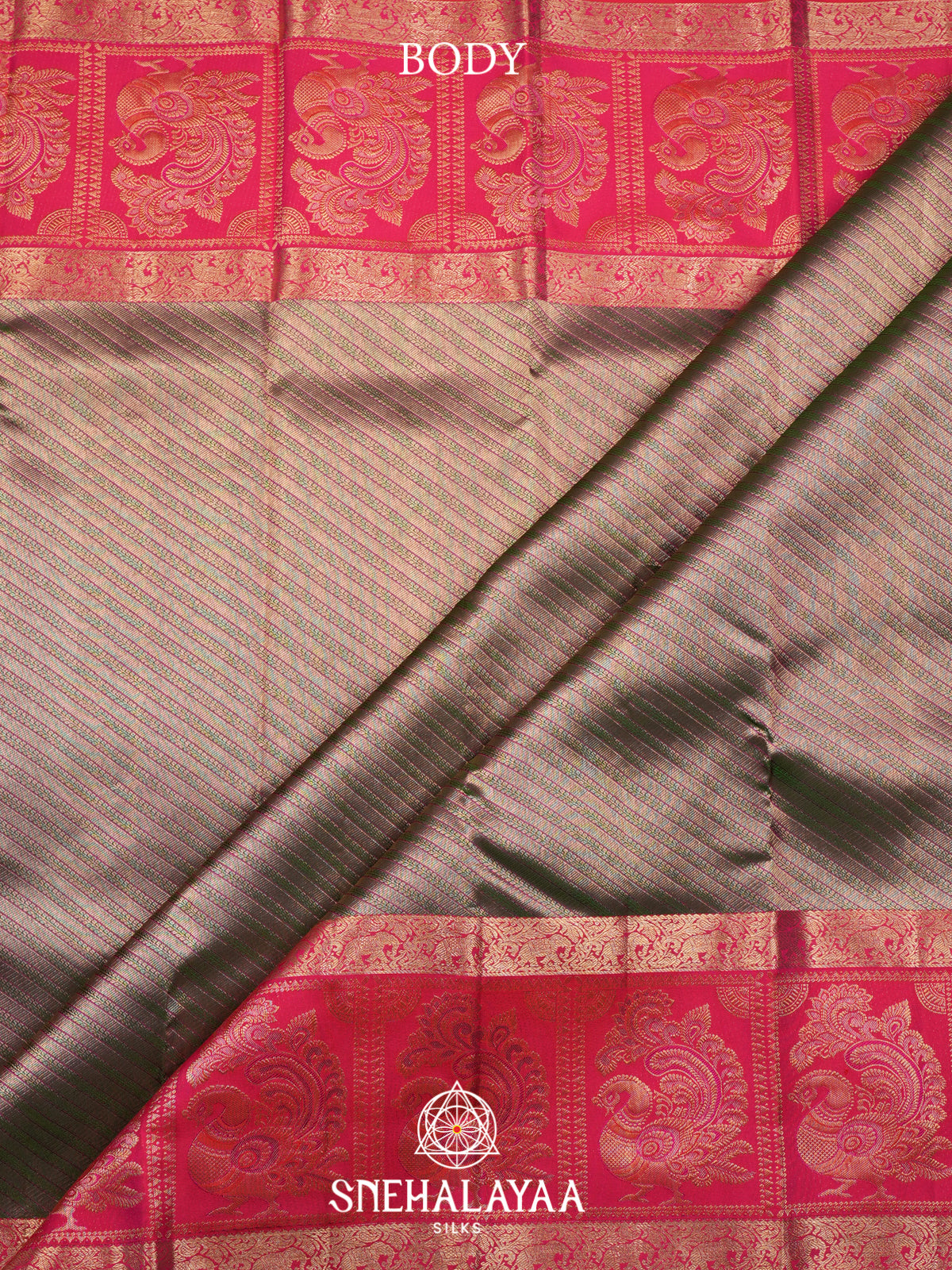 Gold Kanjivaram Silk Saree