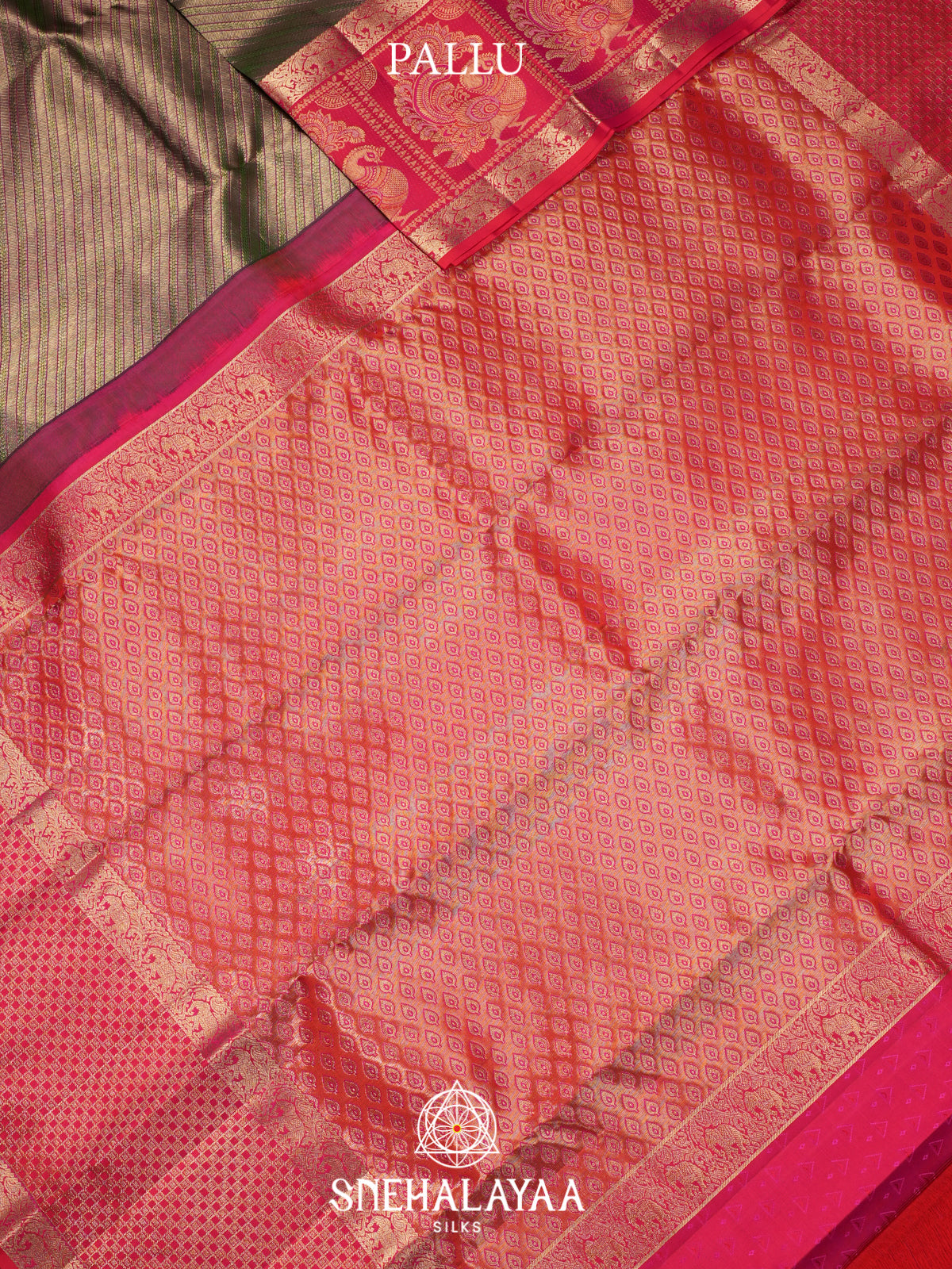 Gold Kanjivaram Silk Saree