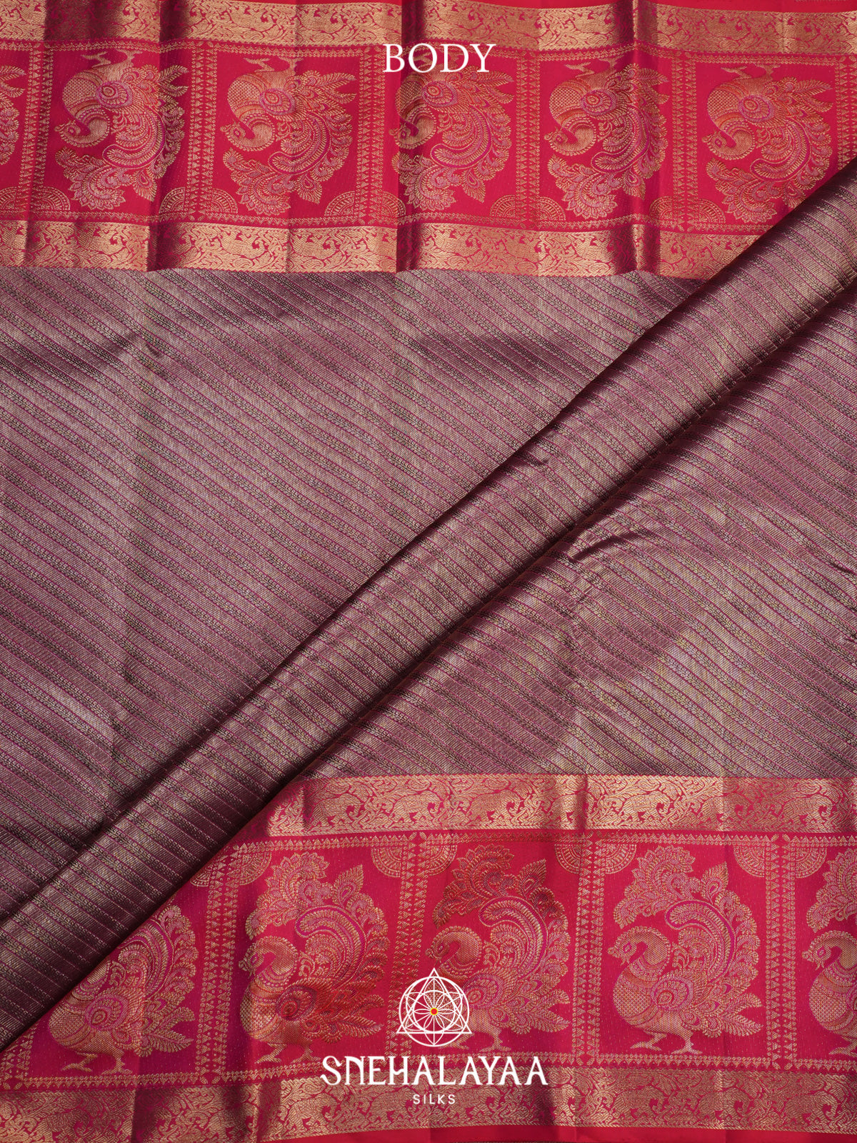 Brown Kanjivaram Silk Saree