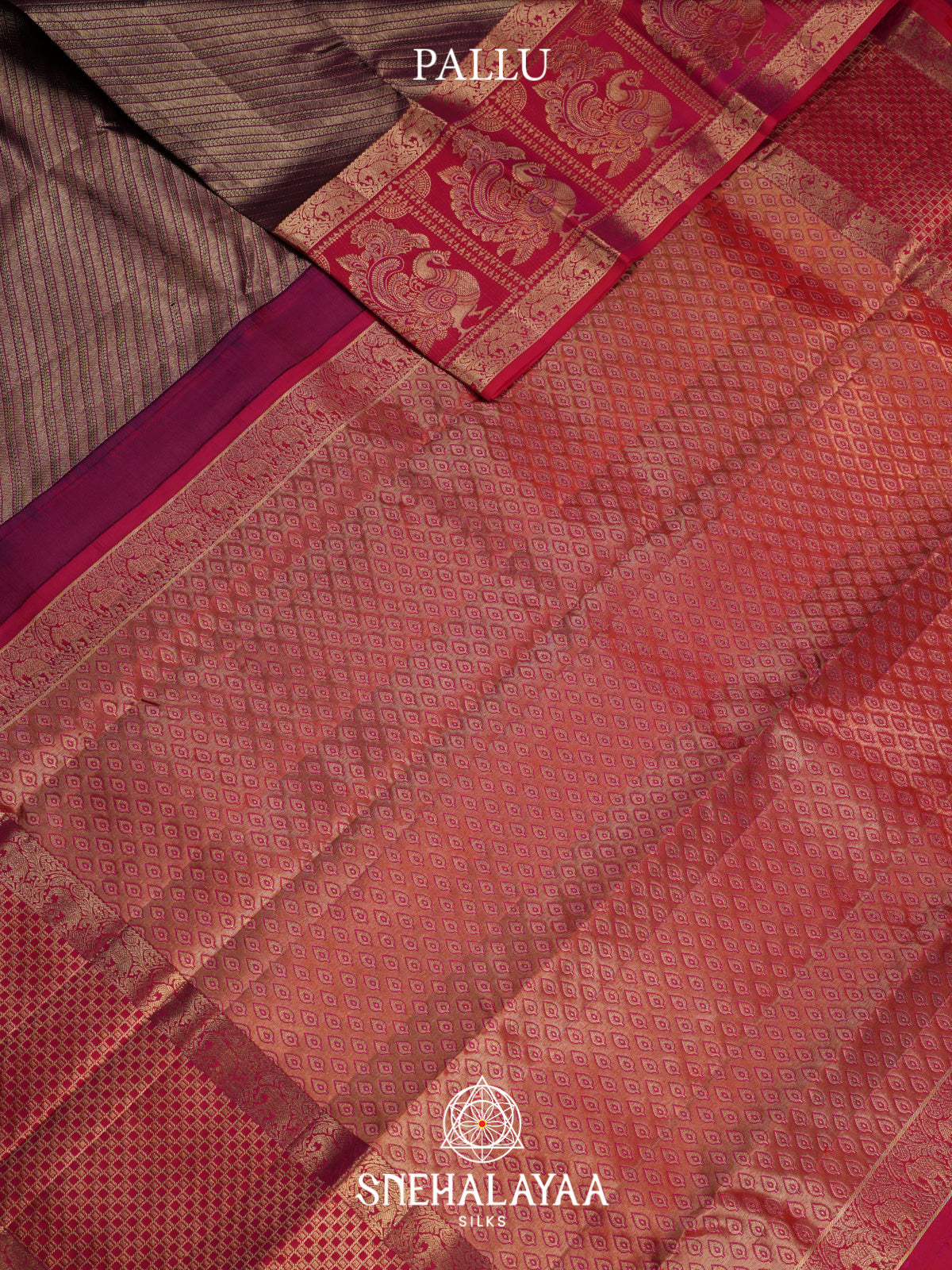 Brown Kanjivaram Silk Saree