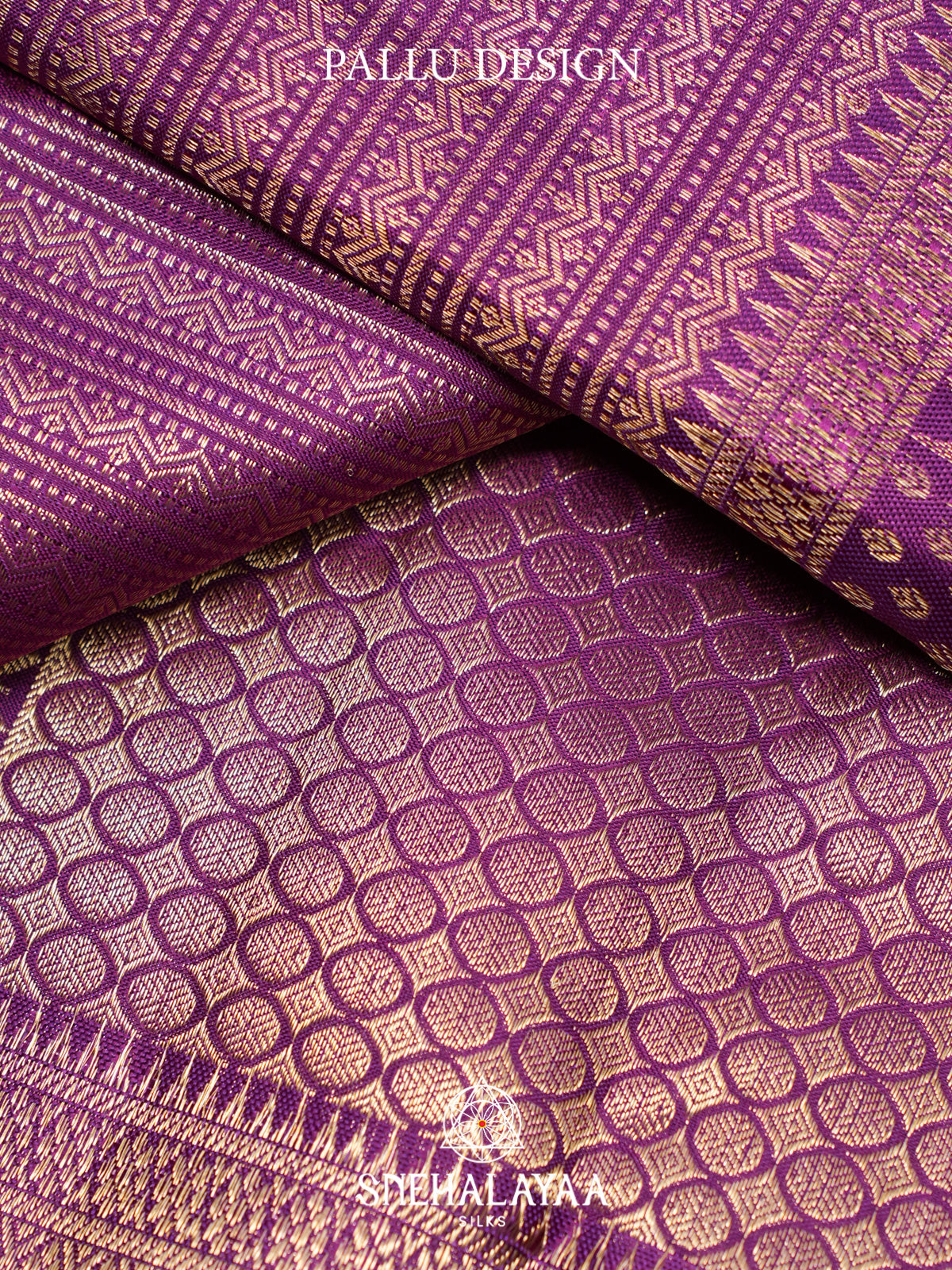 Purple Kanjivaram Silk Saree