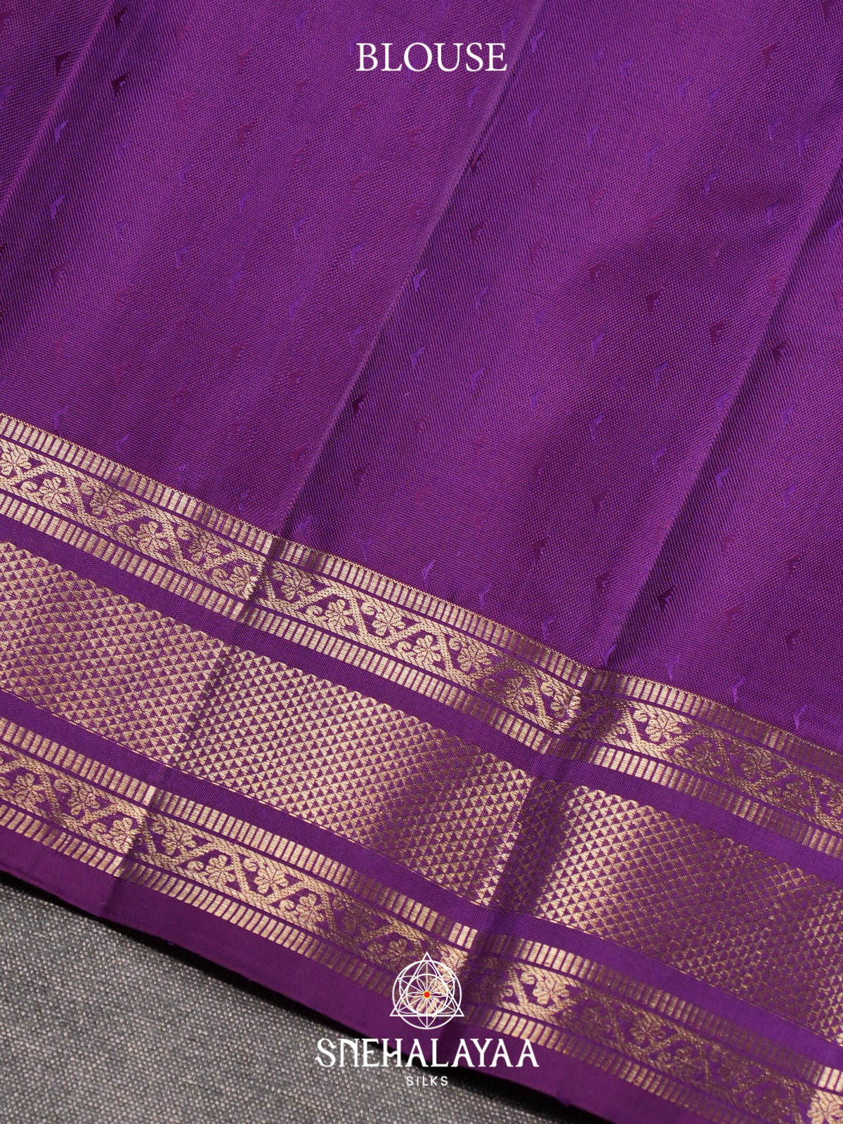 Purple Kanjivaram Silk Saree