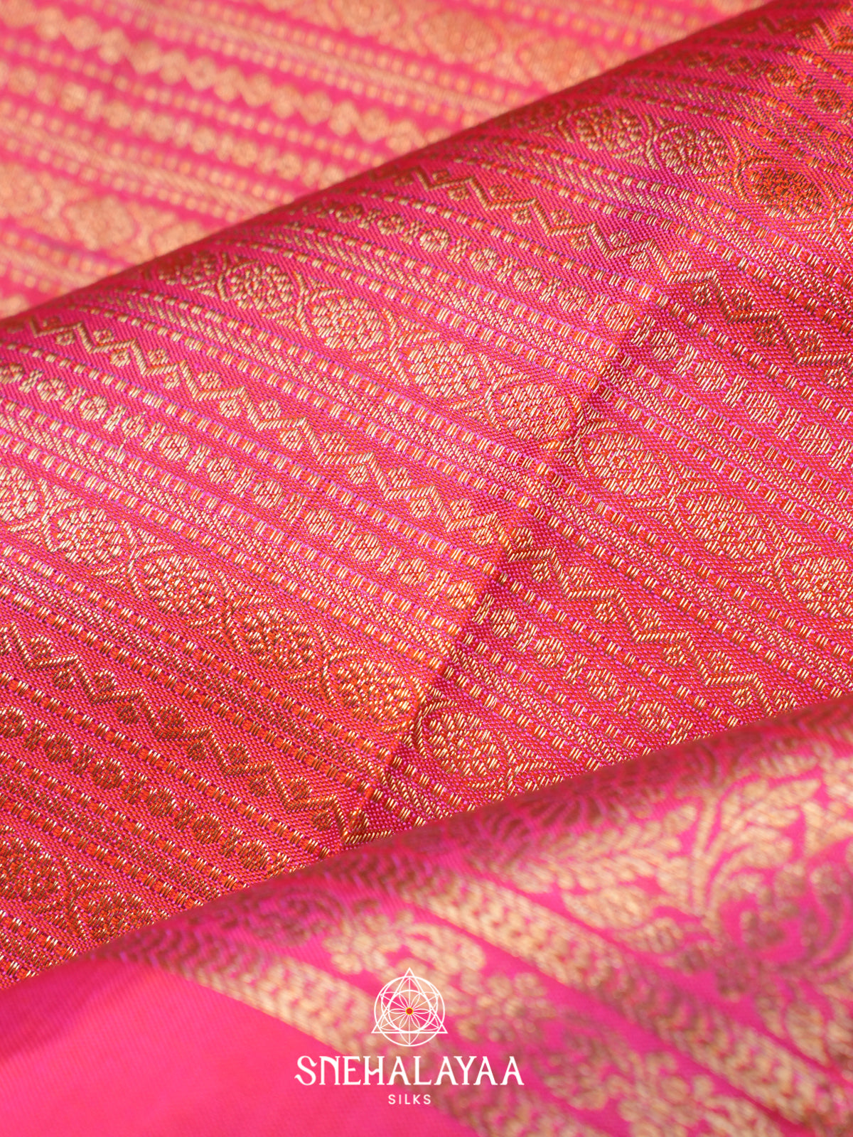 Pink Kanjivaram Silk Saree