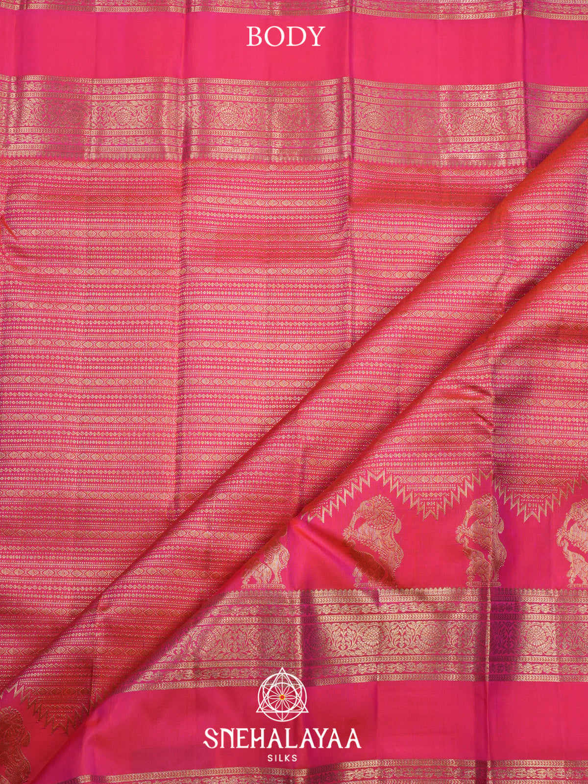 Pink Kanjivaram Silk Saree