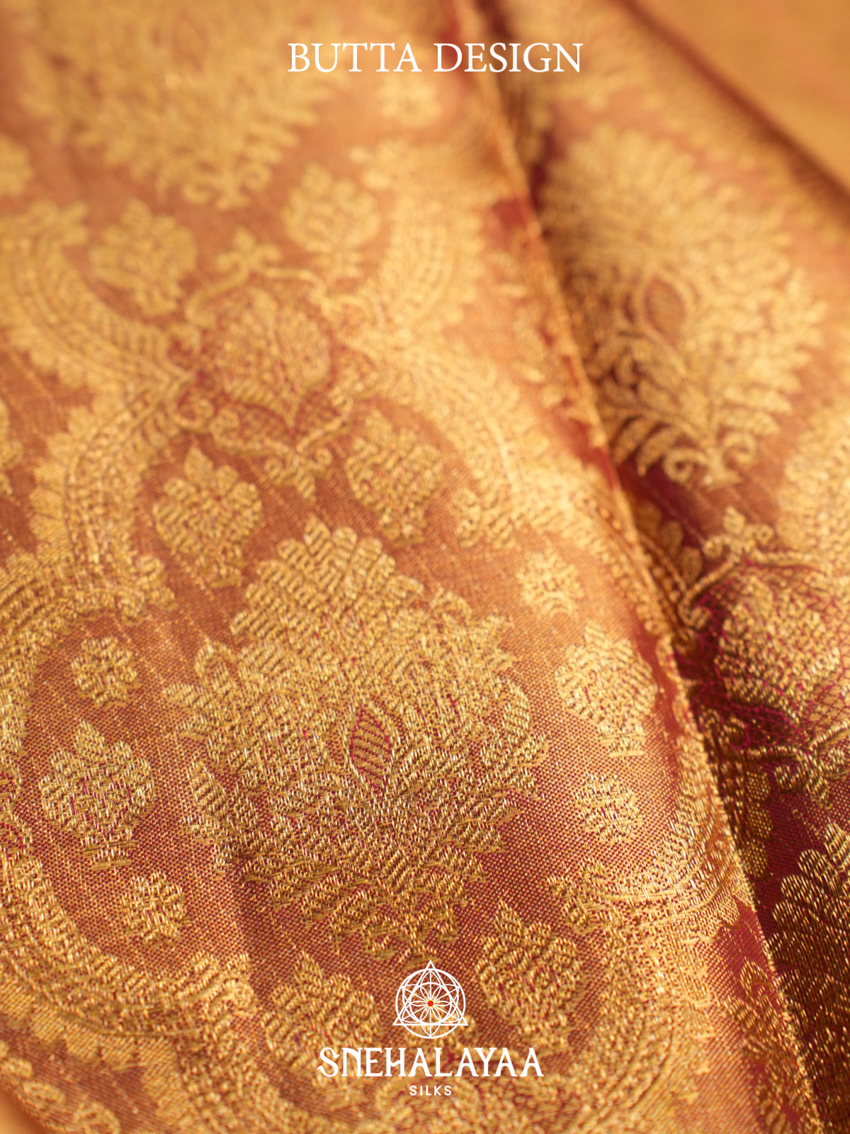 Golden Kanjivaram Silk Saree